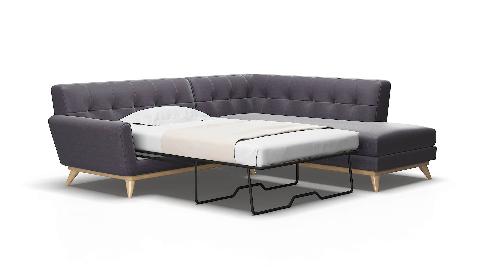 Brussels Keylargo grape Panel sleeper Espresso Legs  2