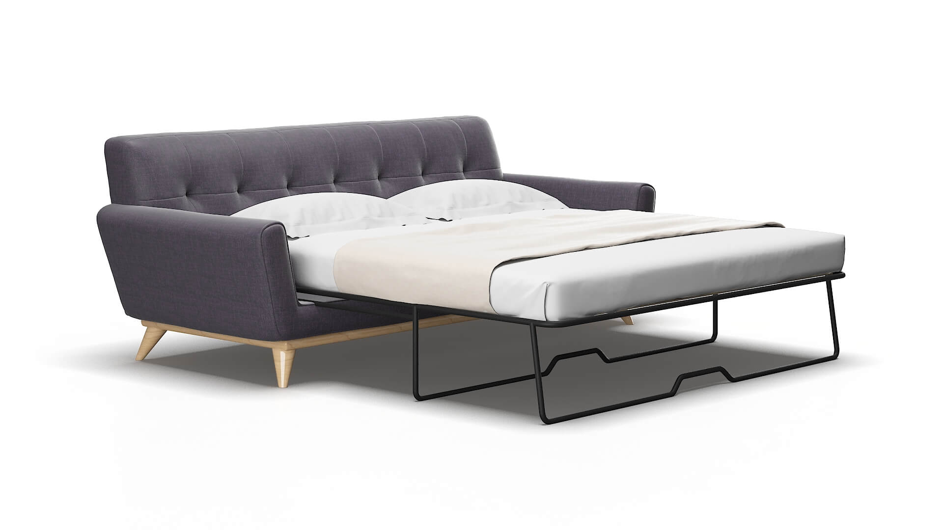 Brussels Keylargo Grape Sofa Sleeper Espresso legs 2