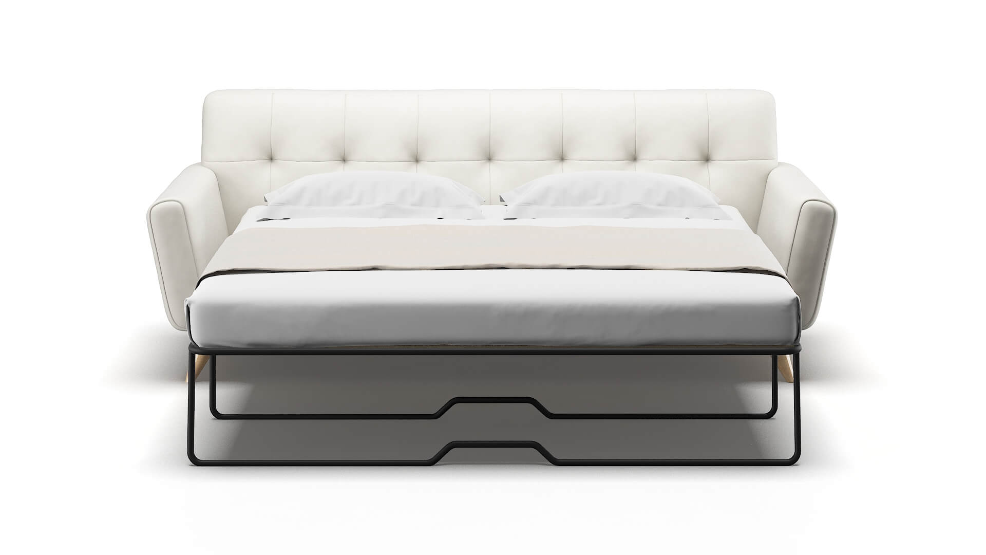 Brussels Keylargo Oatmeal Sofa Sleeper Espresso legs 1