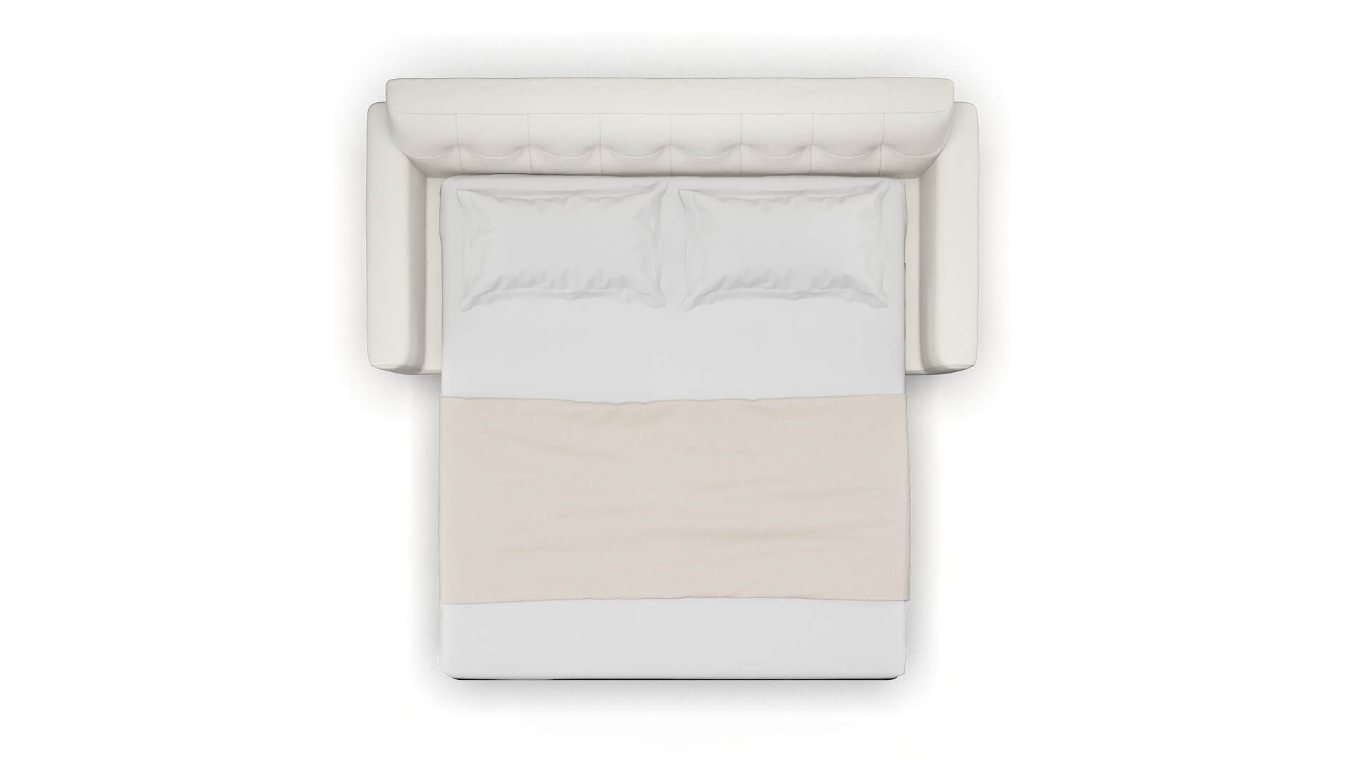 Brussels Keylargo Oatmeal Sofa Sleeper Espresso legs 3