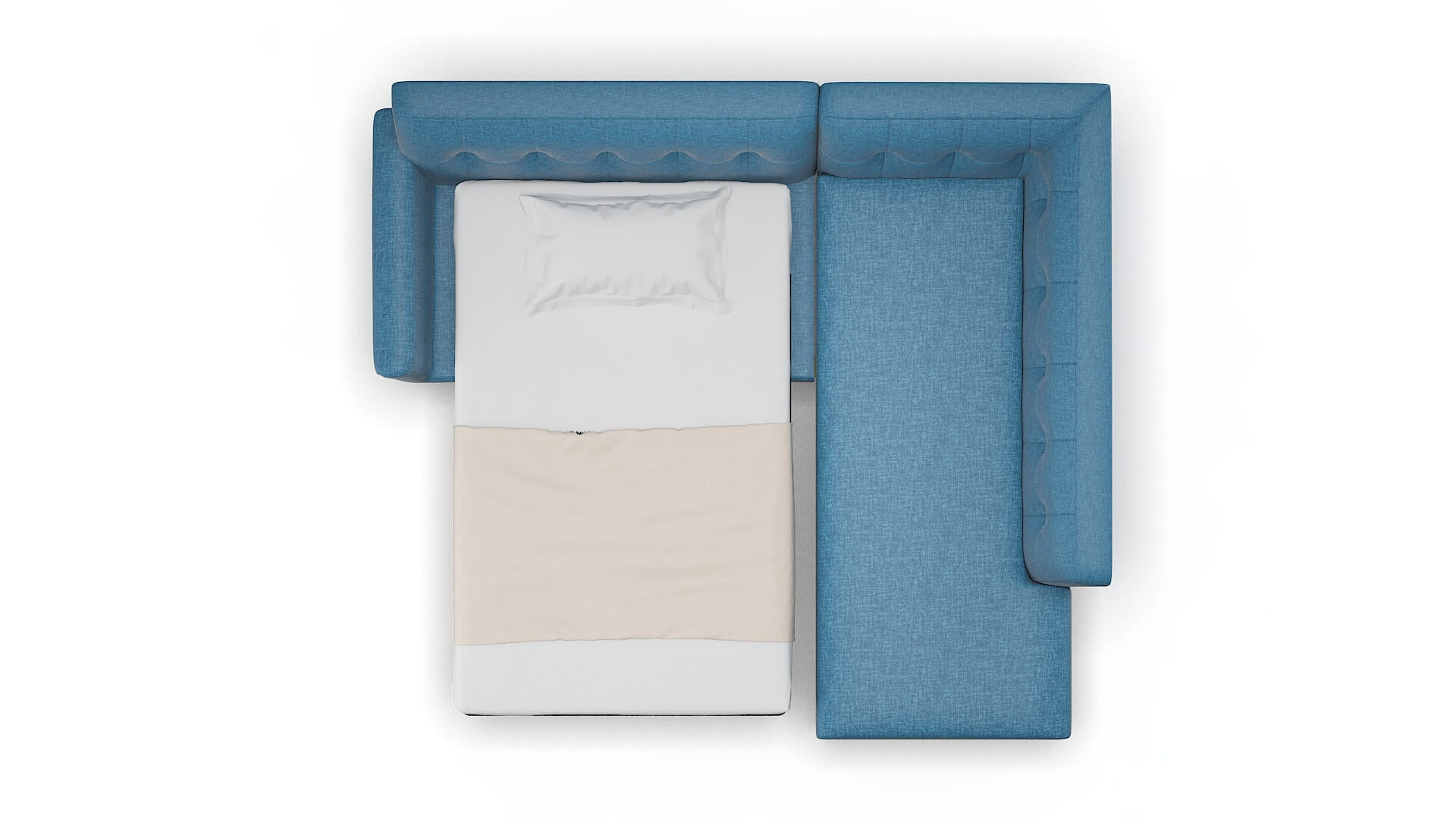 Brussels Keylargo Ocean Panel Sleeper Espresso legs 3