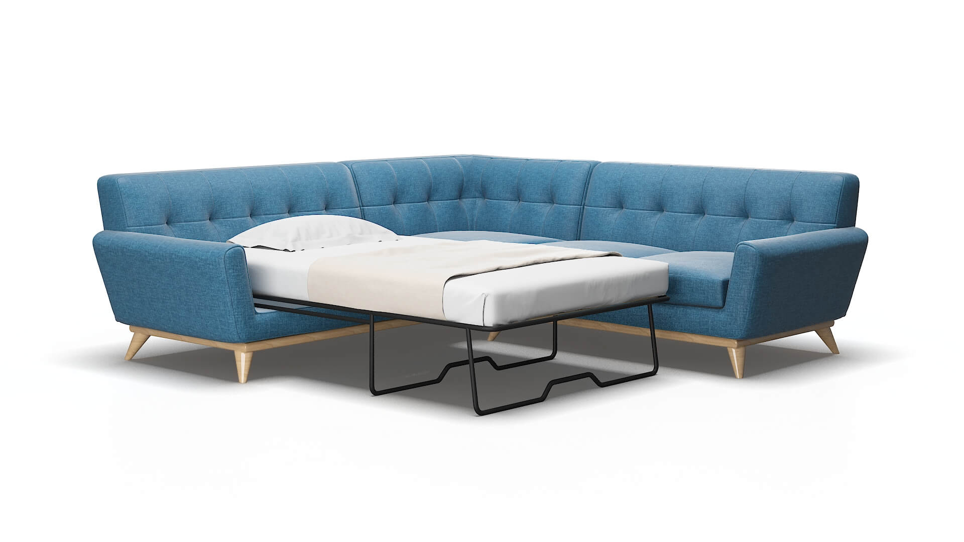 Brussels Keylargo ocean Sectional sleeper Espresso Legs  2