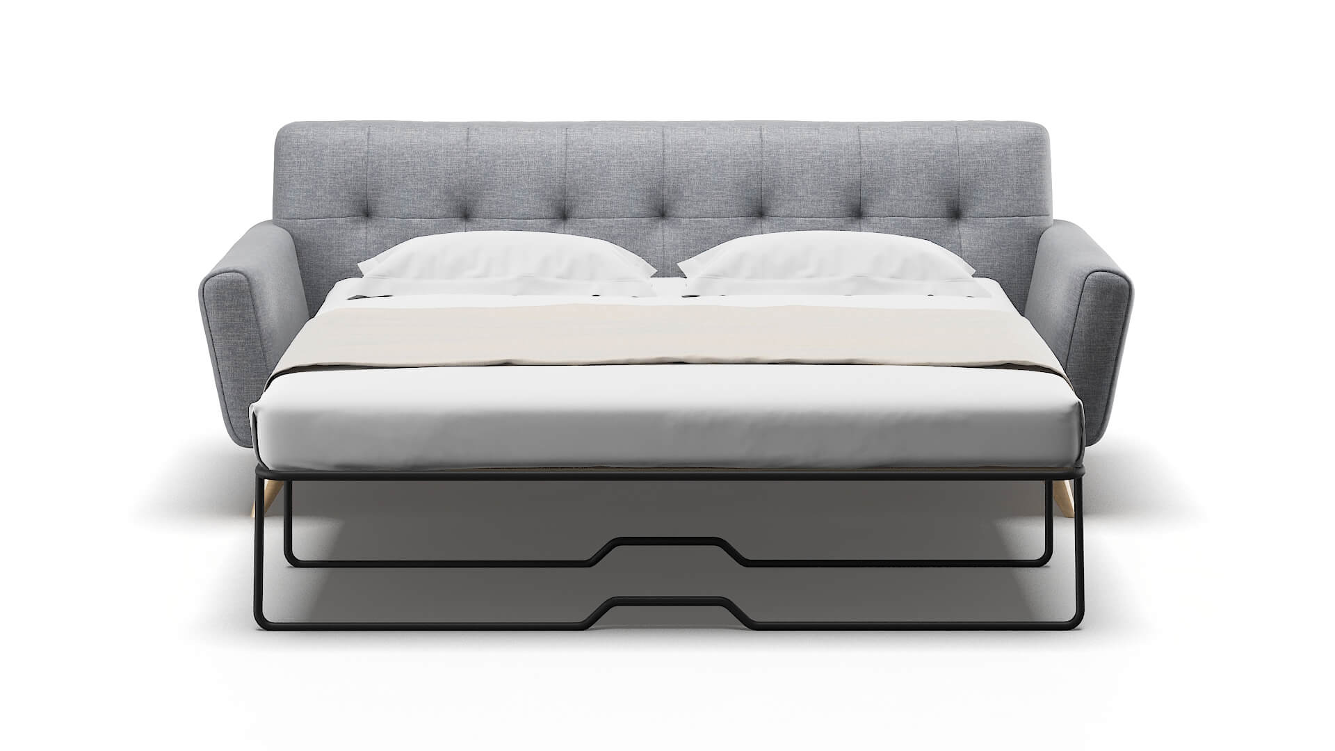 Brussels Lana Ash Sofa Sleeper Espresso legs 1