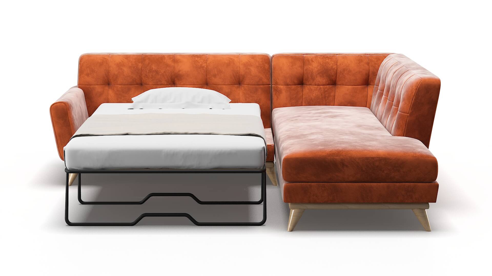 Brussels Loft Copper Panel Sleeper Espresso legs 1