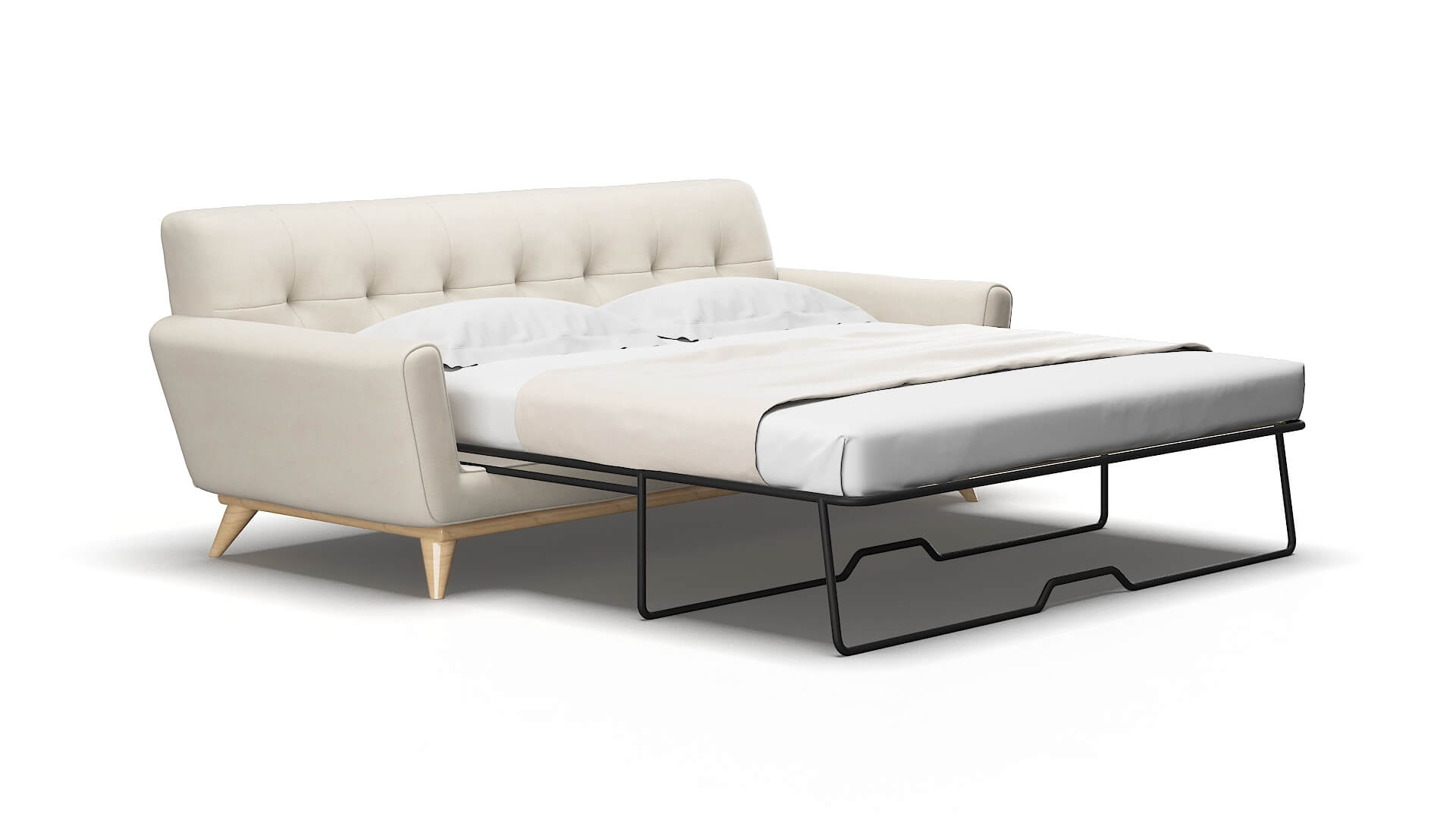 Brussels Malibu linen Sofa sleeper Espresso Legs  2