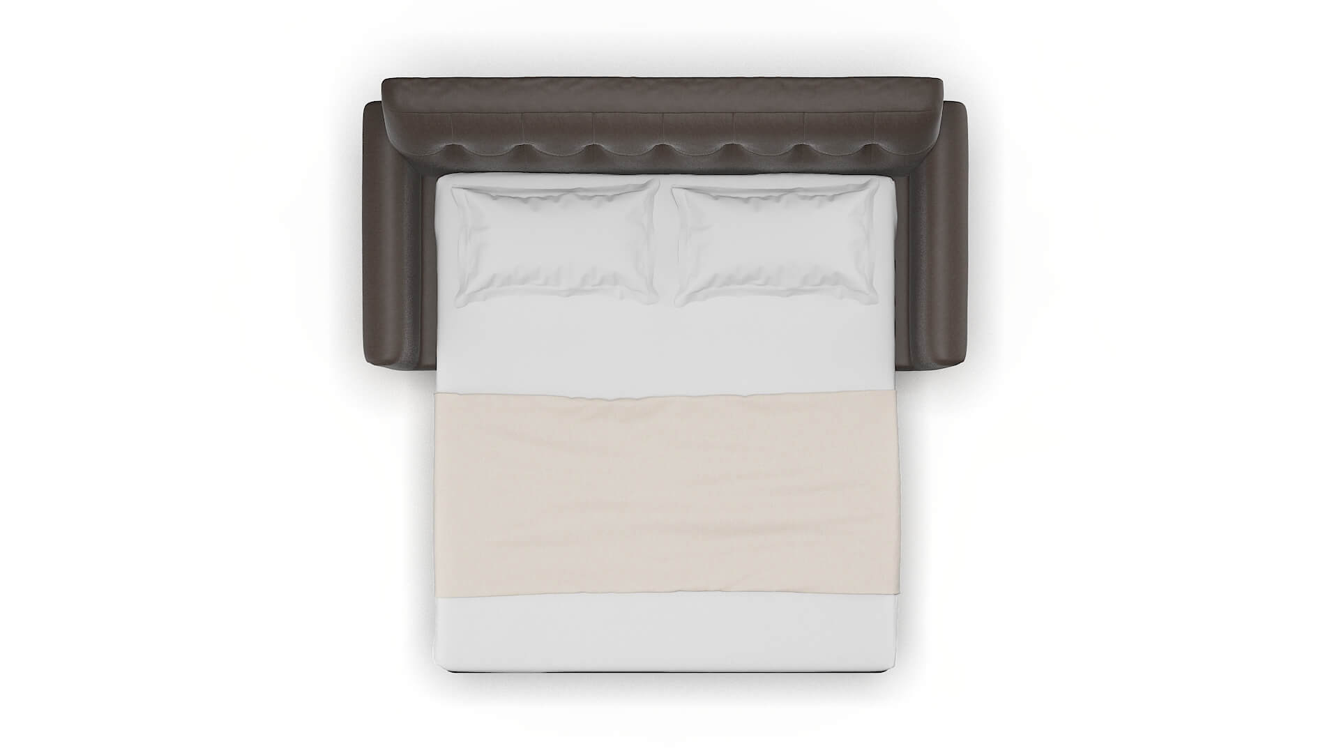 Brussels Naples Graphite Sofa Sleeper Espresso legs 3