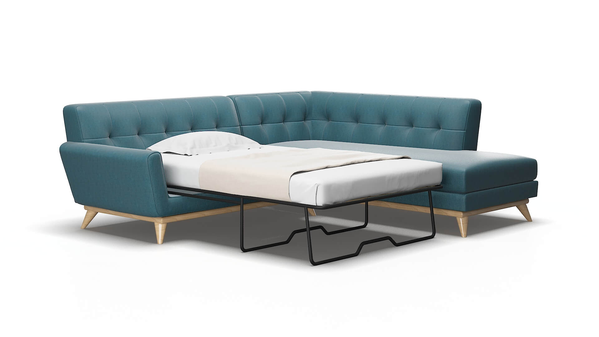 Brussels Naples Slate Panel Sleeper Espresso legs 2