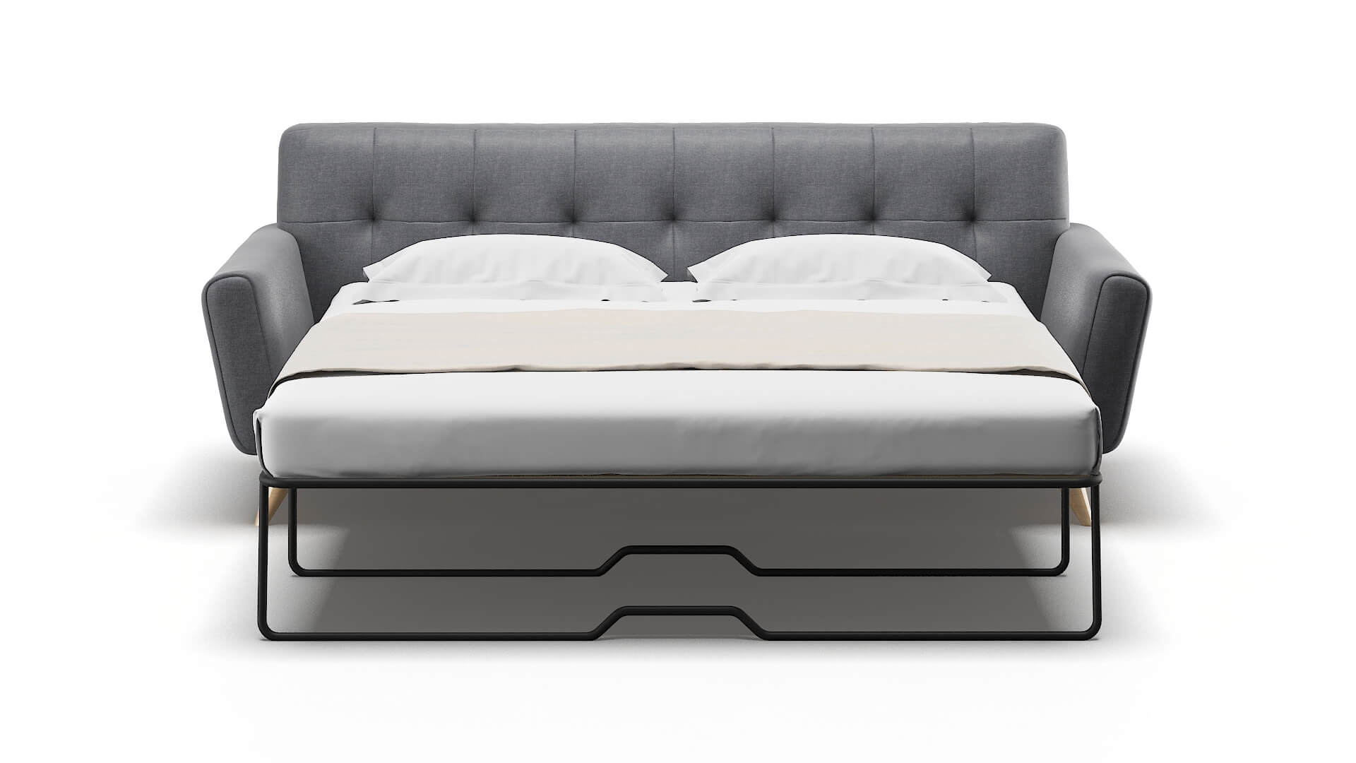 Brussels Notion Graphite Sofa Sleeper Espresso legs 1