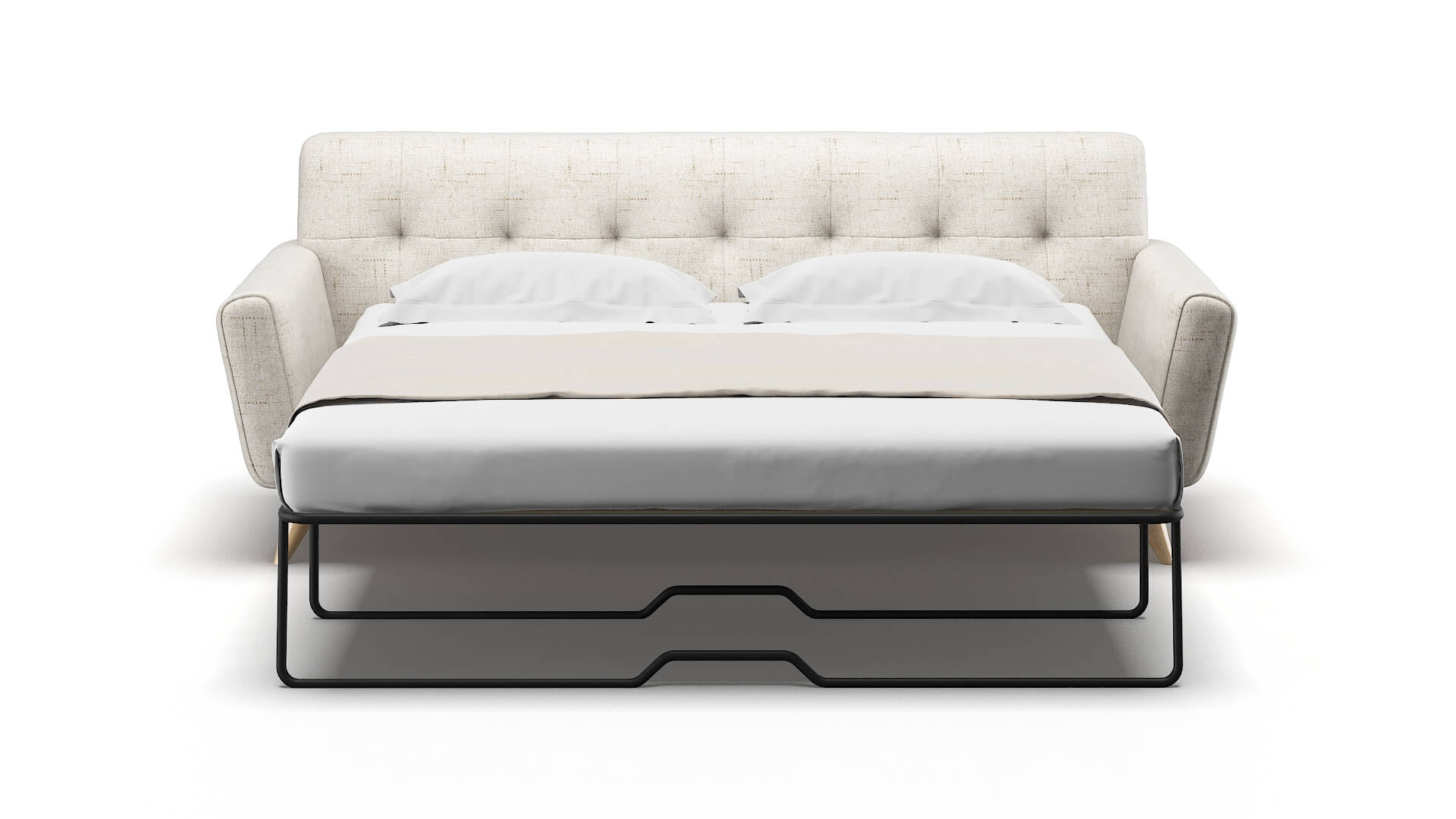 Brussels Oceanside Natural Sofa Sleeper Espresso legs 1