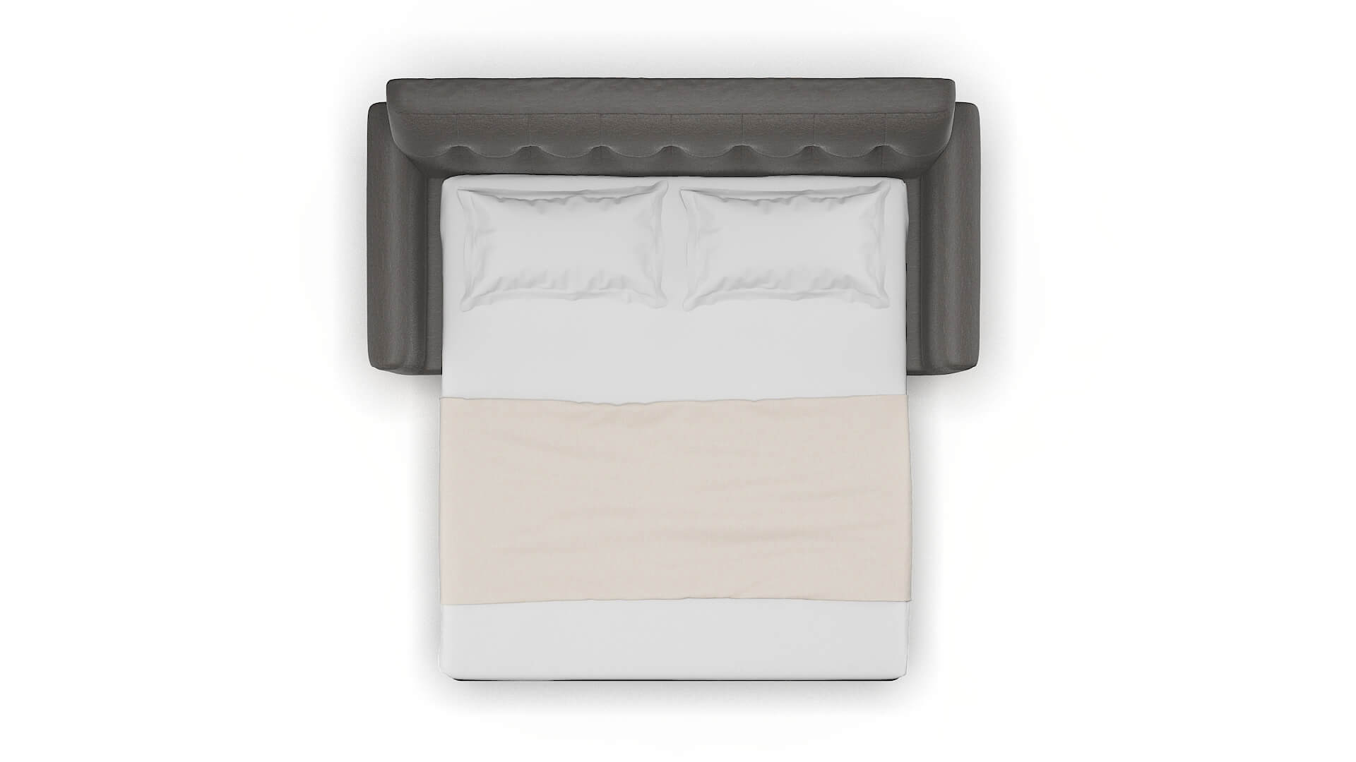 Brussels Oscar Grey Sofa Sleeper Espresso legs 3