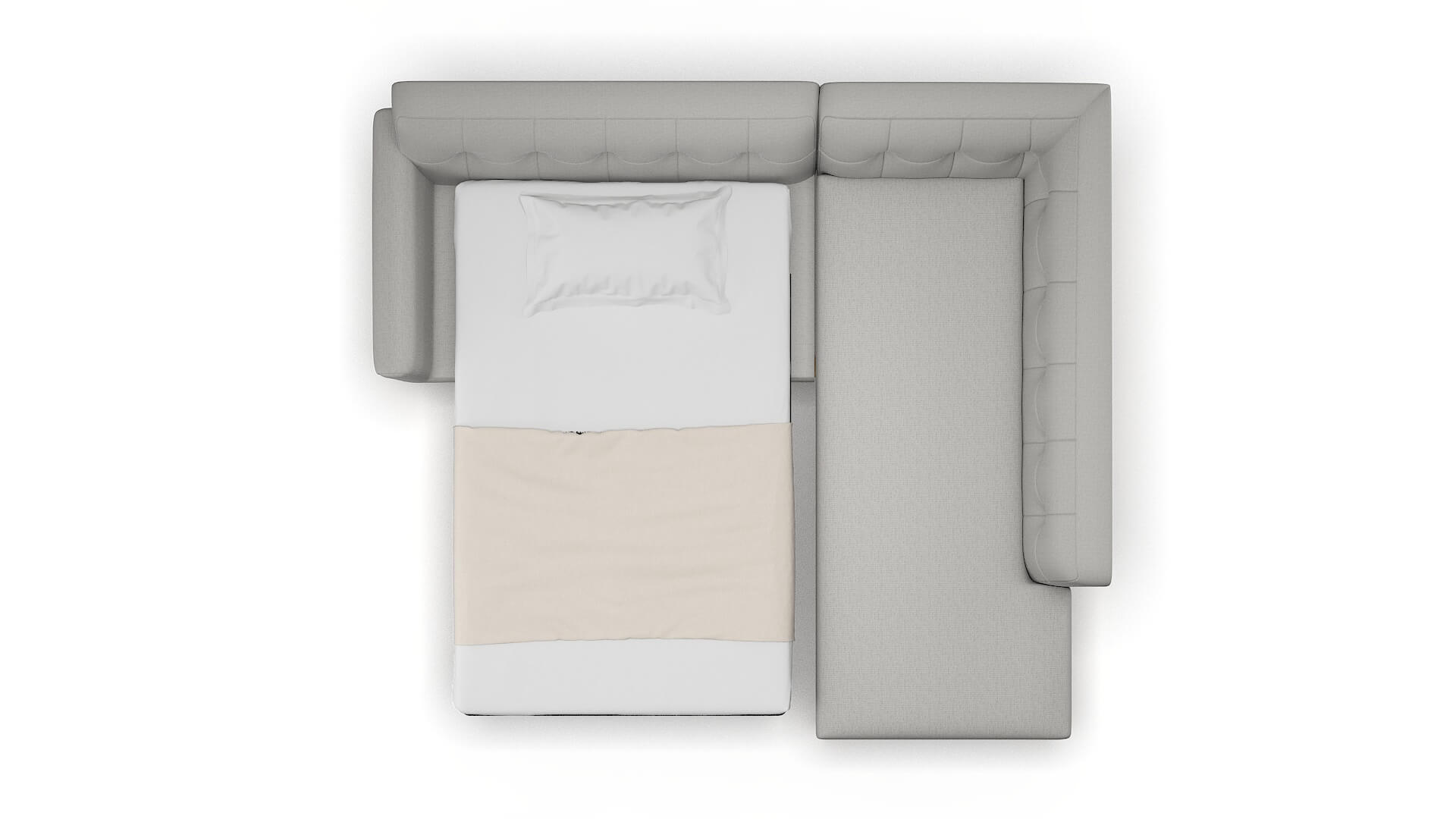 Brussels Parker Silver Panel Sleeper Espresso legs 3