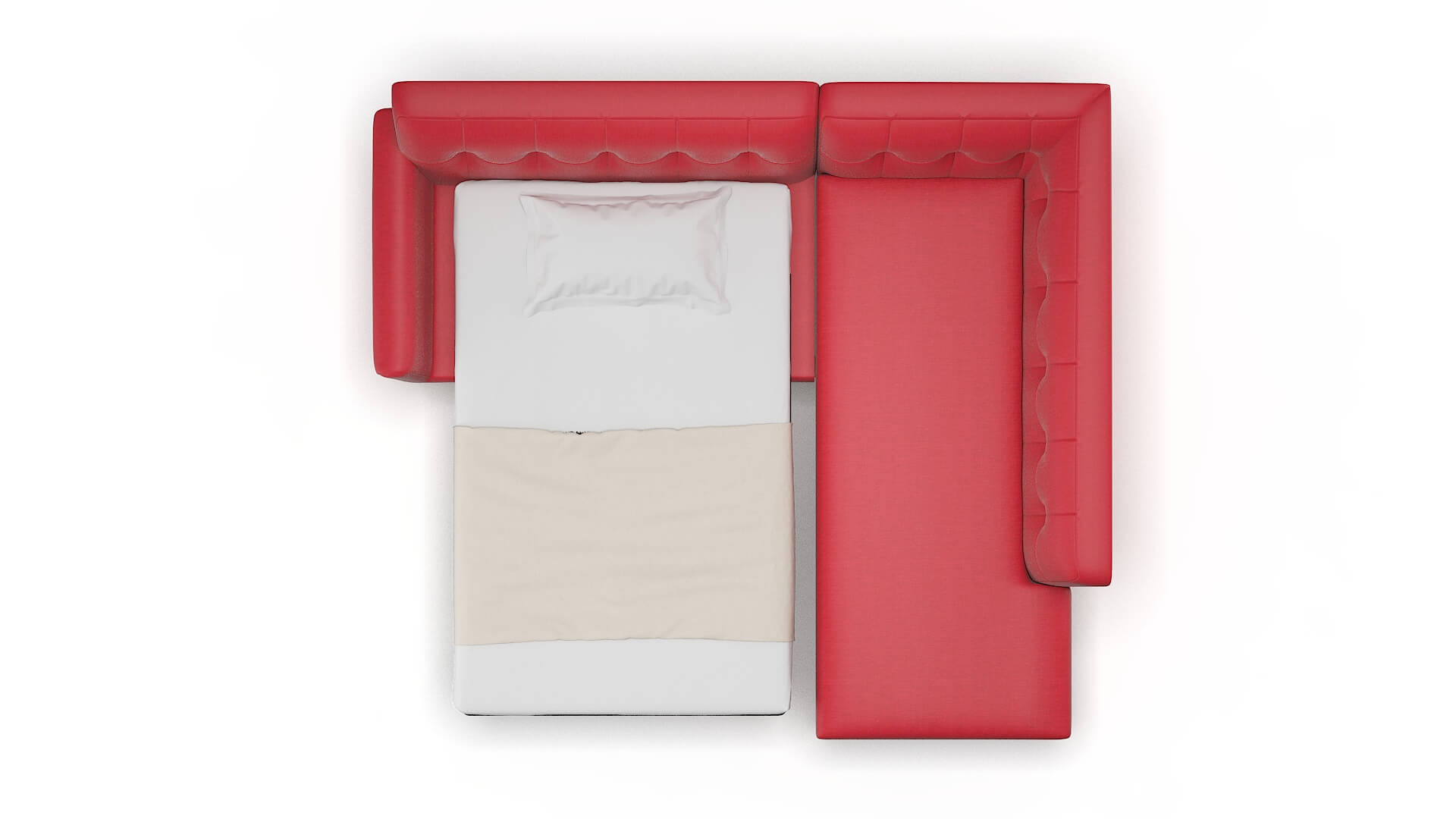 Brussels Pauline Ruby Panel Sleeper Espresso legs 3