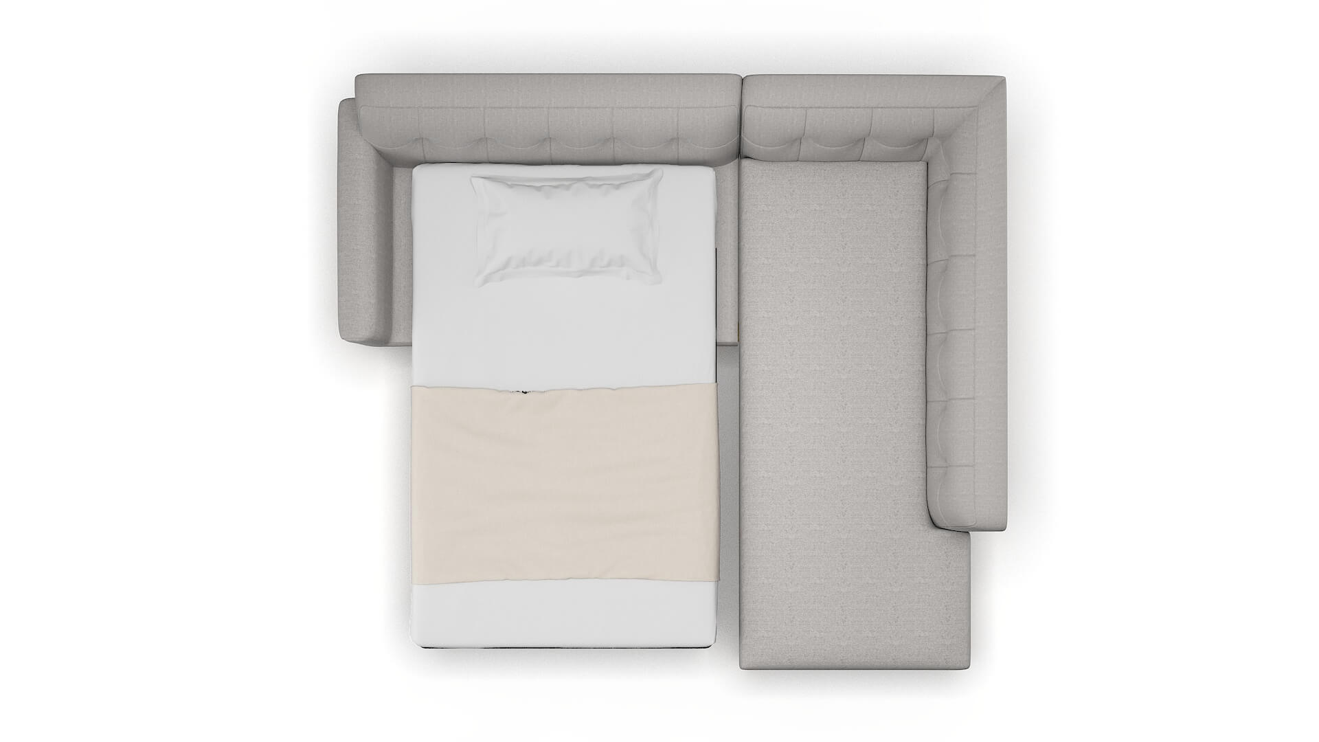 Brussels Prime Ash Panel Sleeper Espresso legs 3