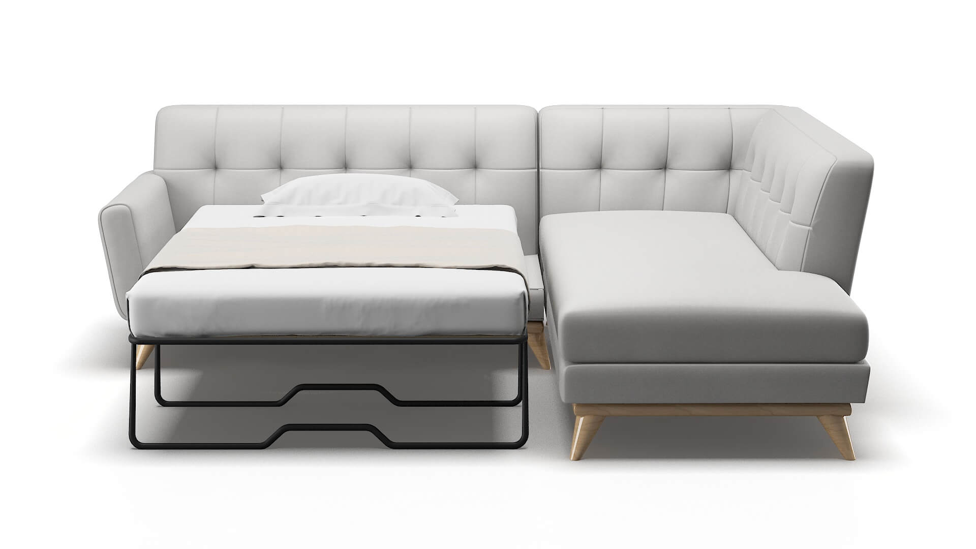 Brussels Prisma Steam Panel Sleeper Espresso legs 1