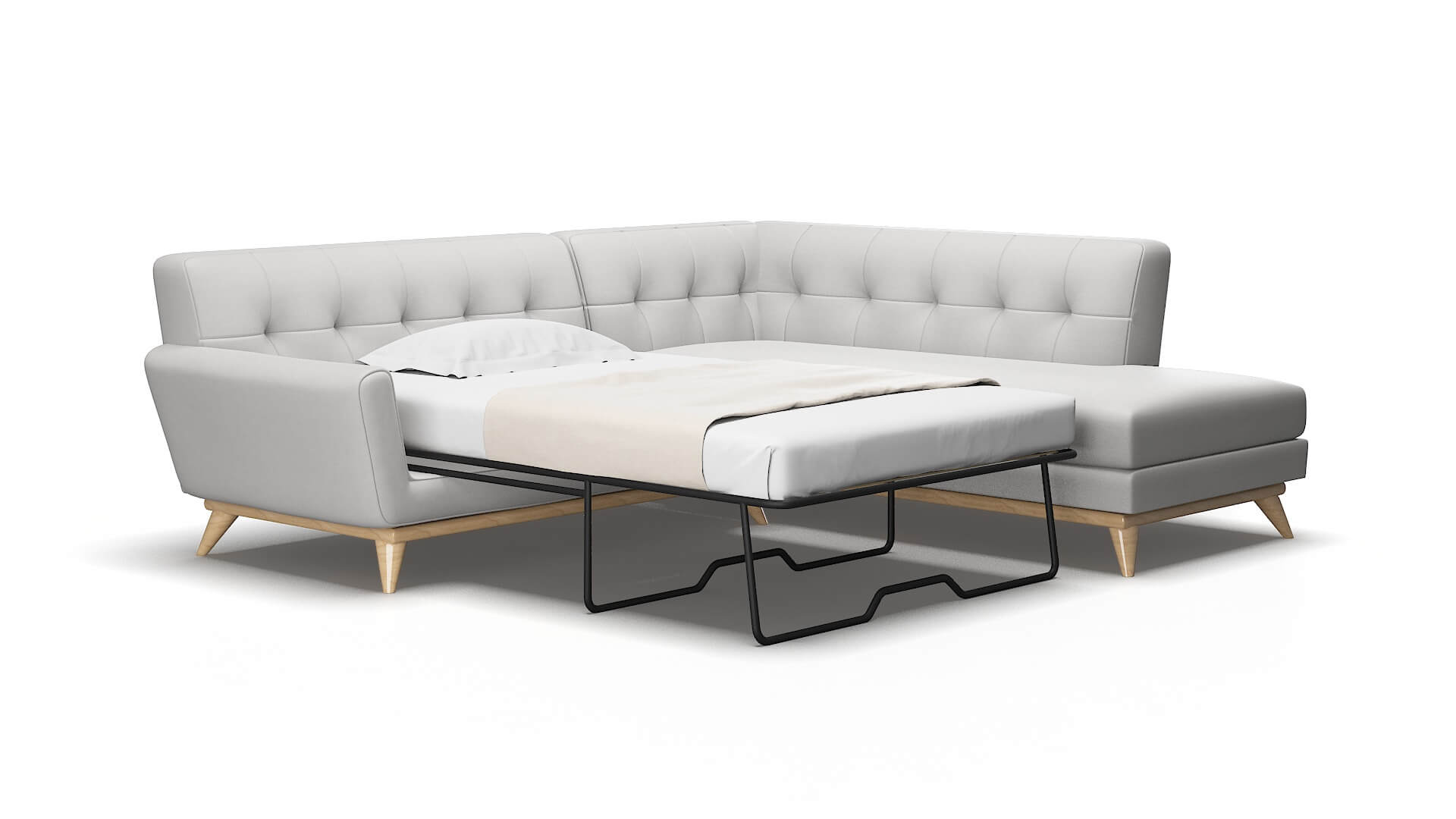 Brussels Prisma Steam Panel Sleeper Espresso legs 2