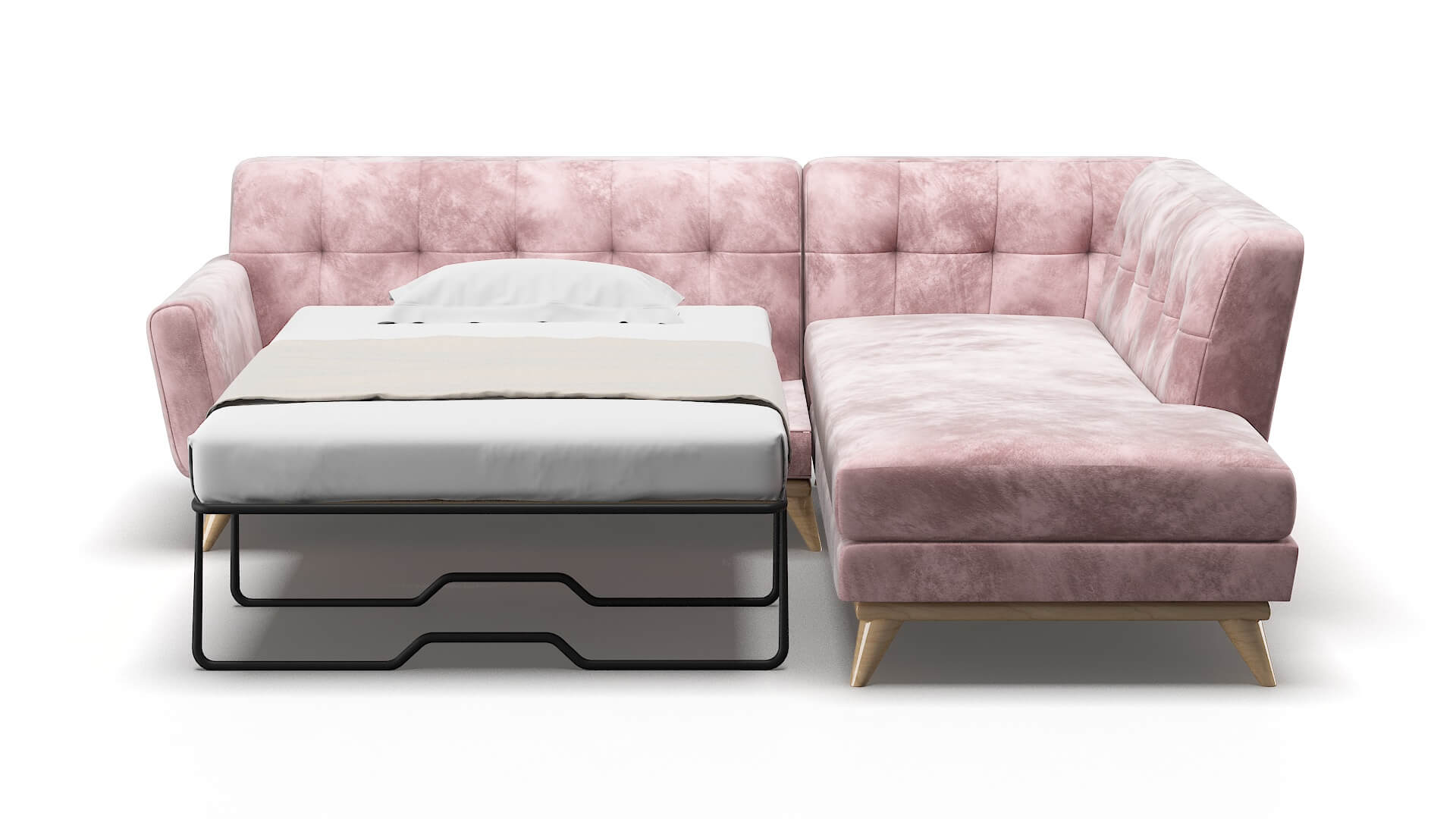 Brussels Quartz 705 Panel Sleeper Espresso legs 1