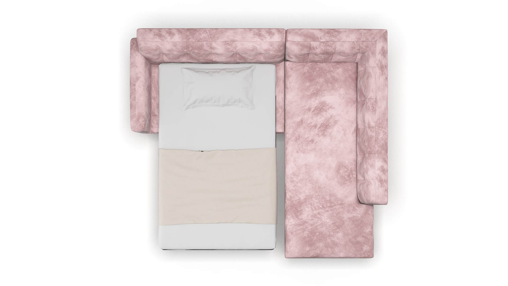 Brussels Quartz 705 Panel Sleeper Espresso legs 3