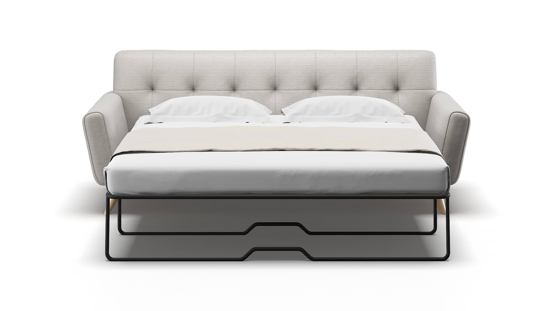 Brussels Redondo Stone Sofa Sleeper Espresso legs 1