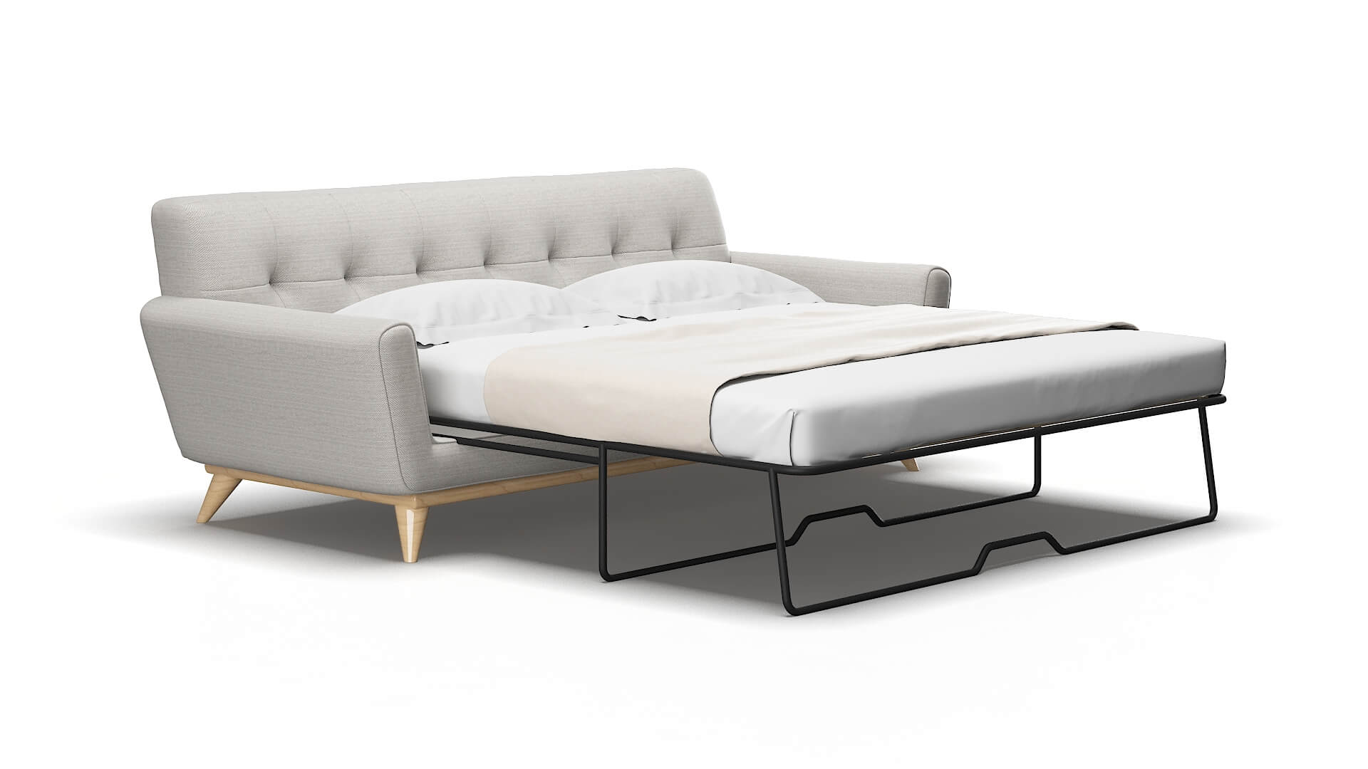 Brussels Redondo Stone Sofa Sleeper Espresso legs 2