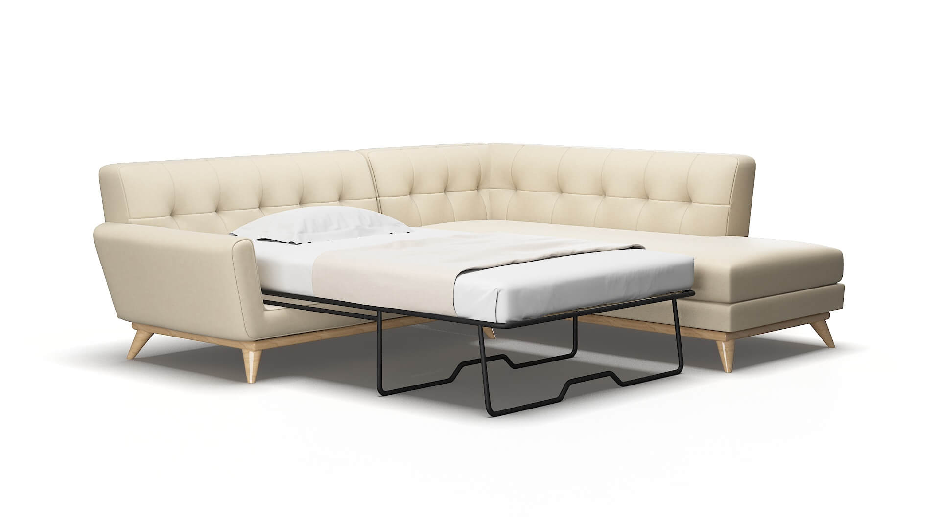 Brussels Rocket Sand Panel Sleeper Espresso legs 2