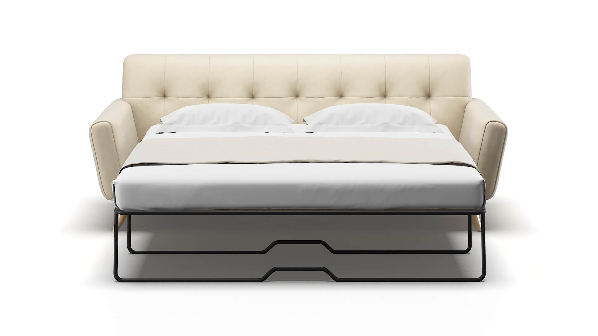 Brussels Rocket Sand Sofa Sleeper Espresso legs 1