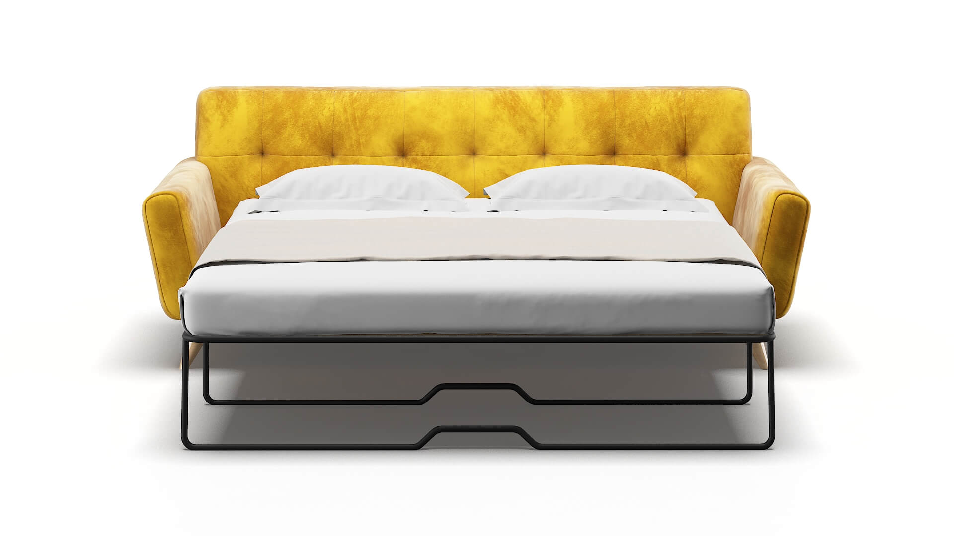 Brussels Royale Marigold Sofa Sleeper Espresso legs 1