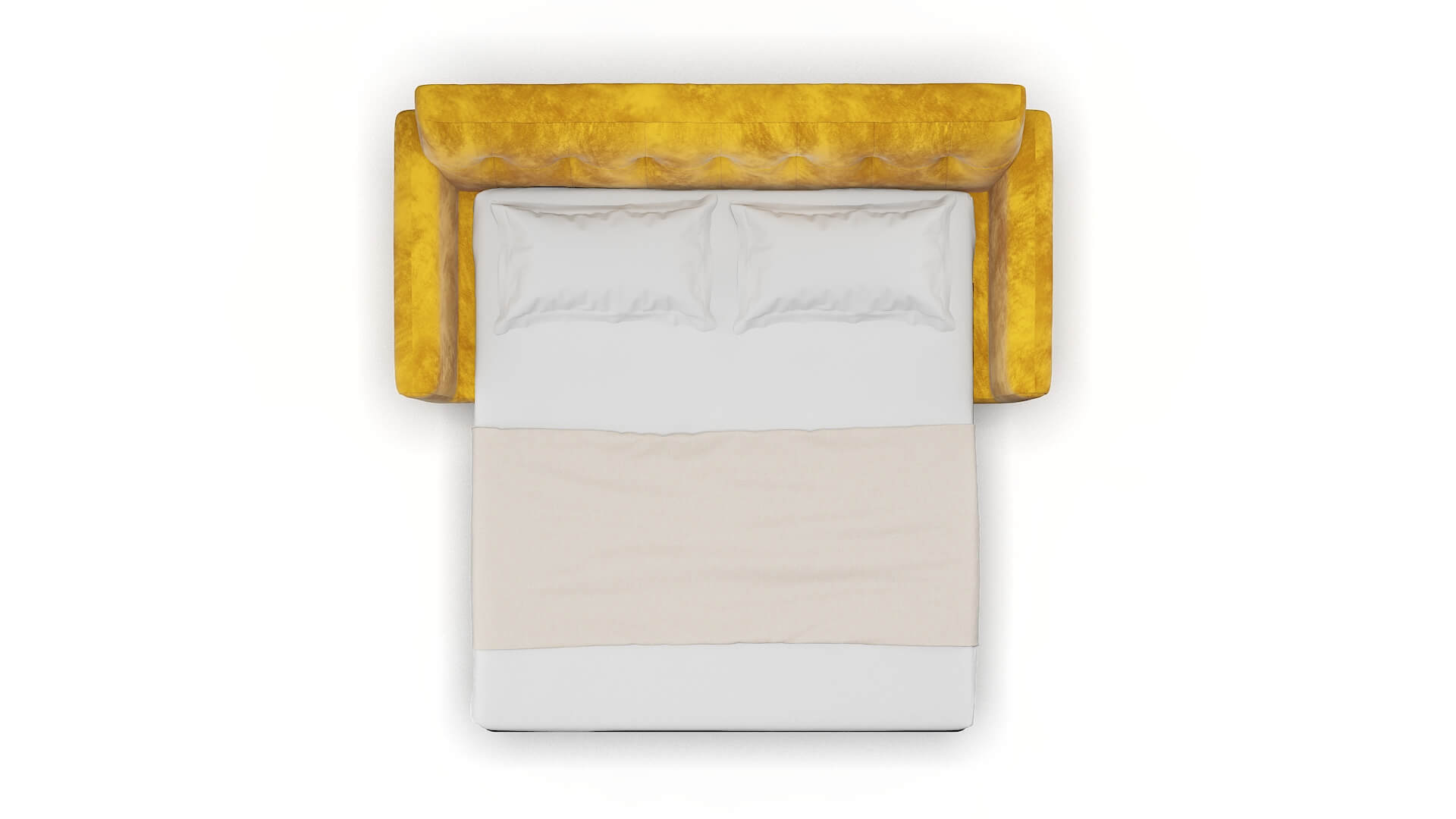 Brussels Royale Marigold Sofa Sleeper Espresso legs 3