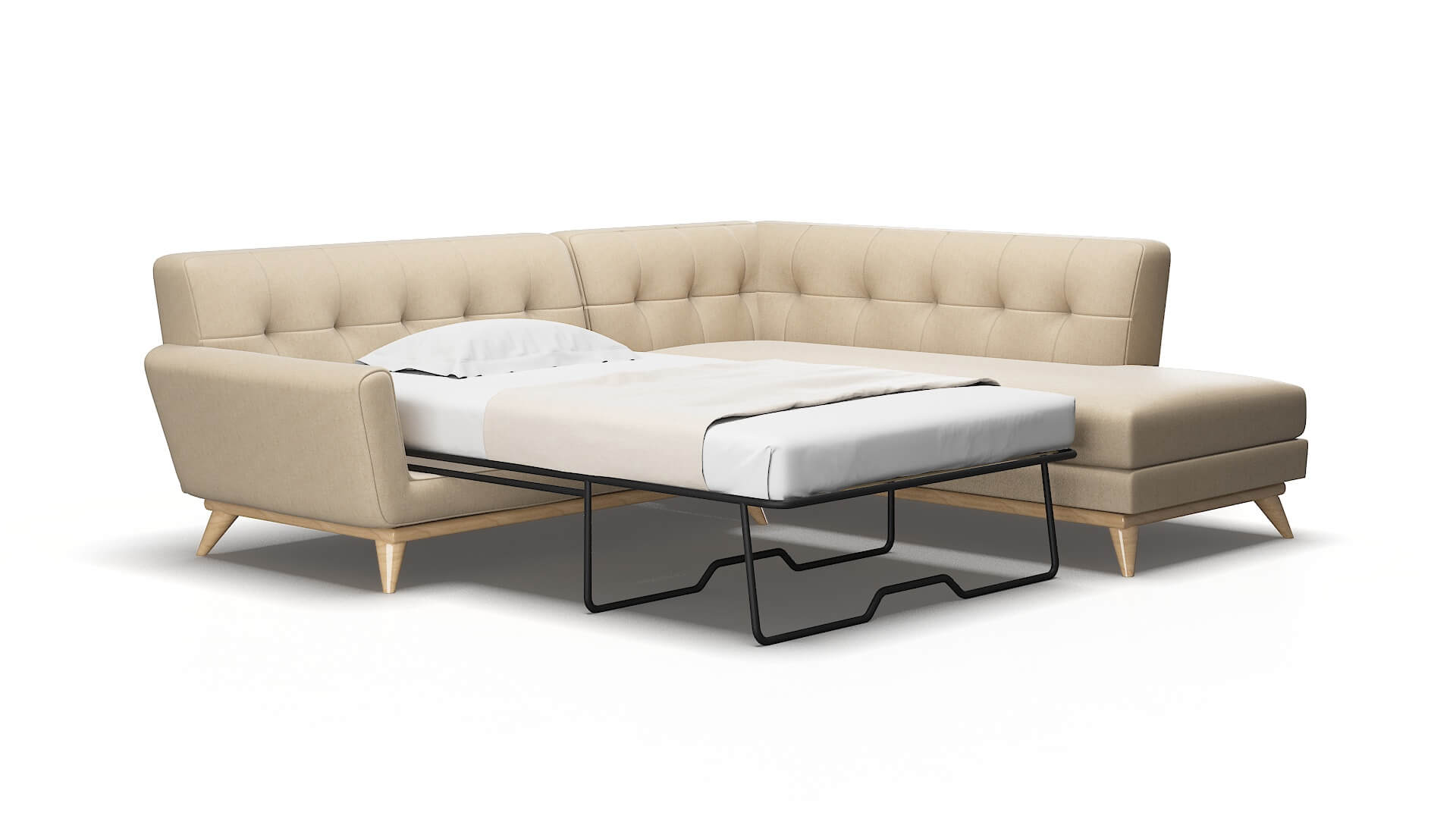 Brussels Royale Mondo Panel Sleeper Espresso legs 2