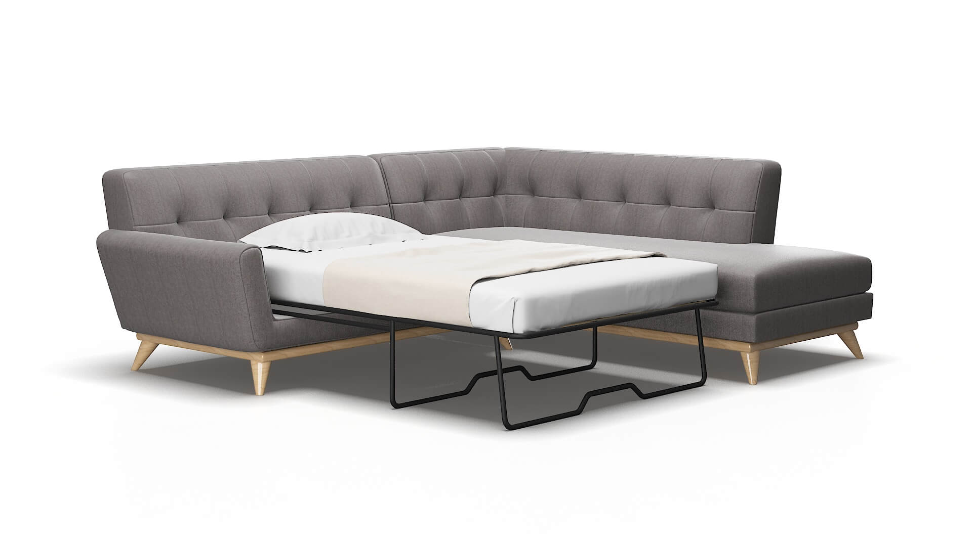 Brussels Sasha Granite Panel Sleeper Espresso legs 2