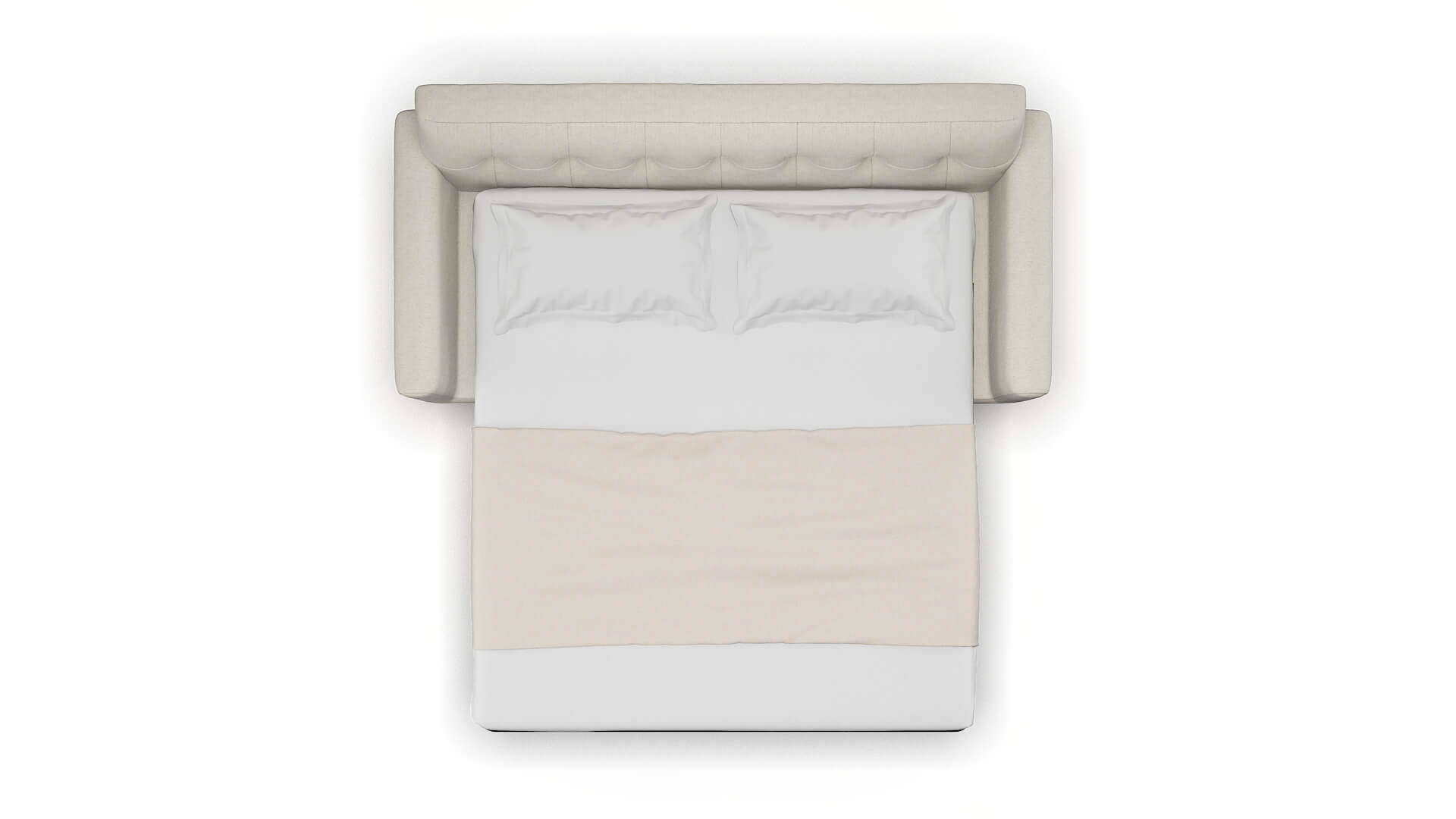 Brussels Sasha Linen Sofa Sleeper Espresso legs 3