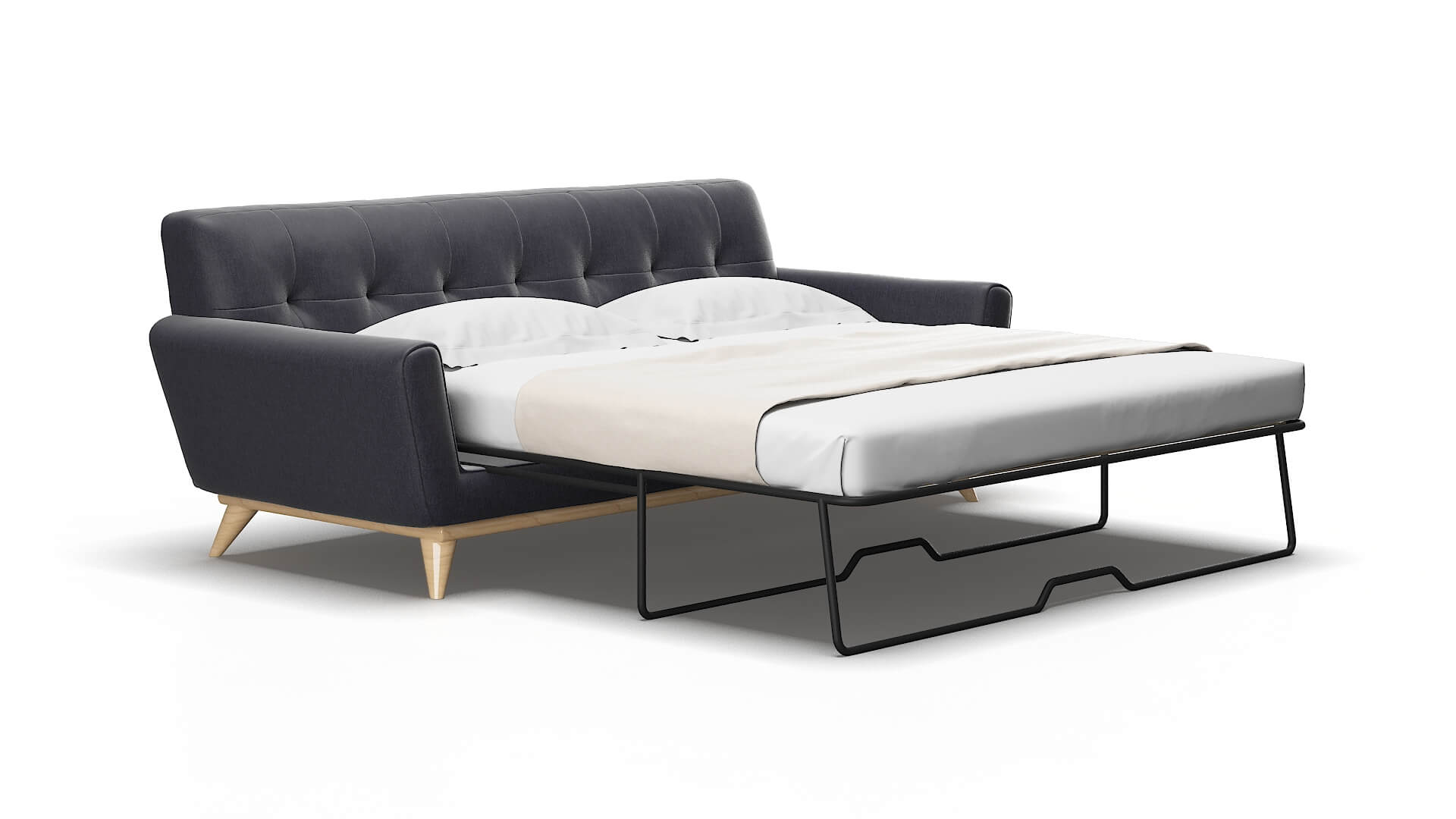 Brussels Sasha navy Sofa sleeper Espresso Legs  2