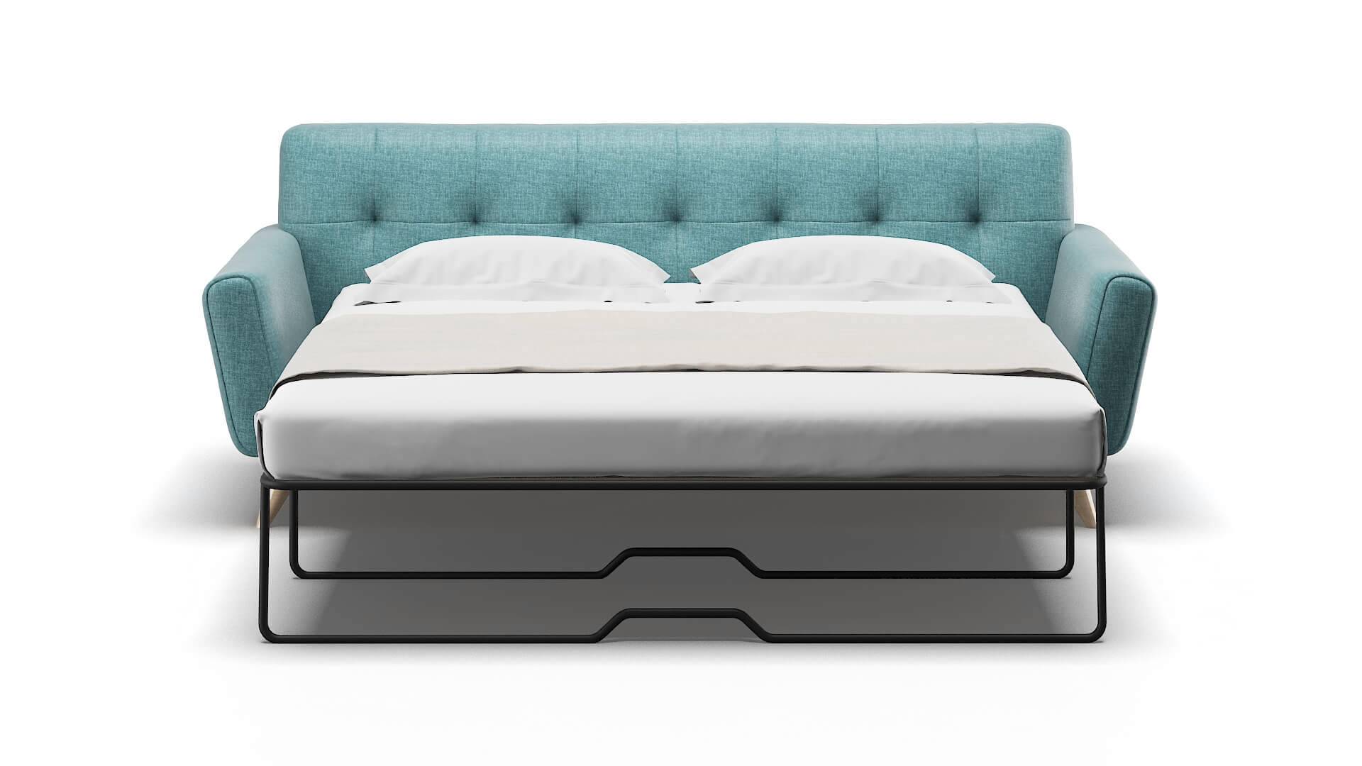 Brussels Simplex Blue_moon Sofa Sleeper Espresso legs 1