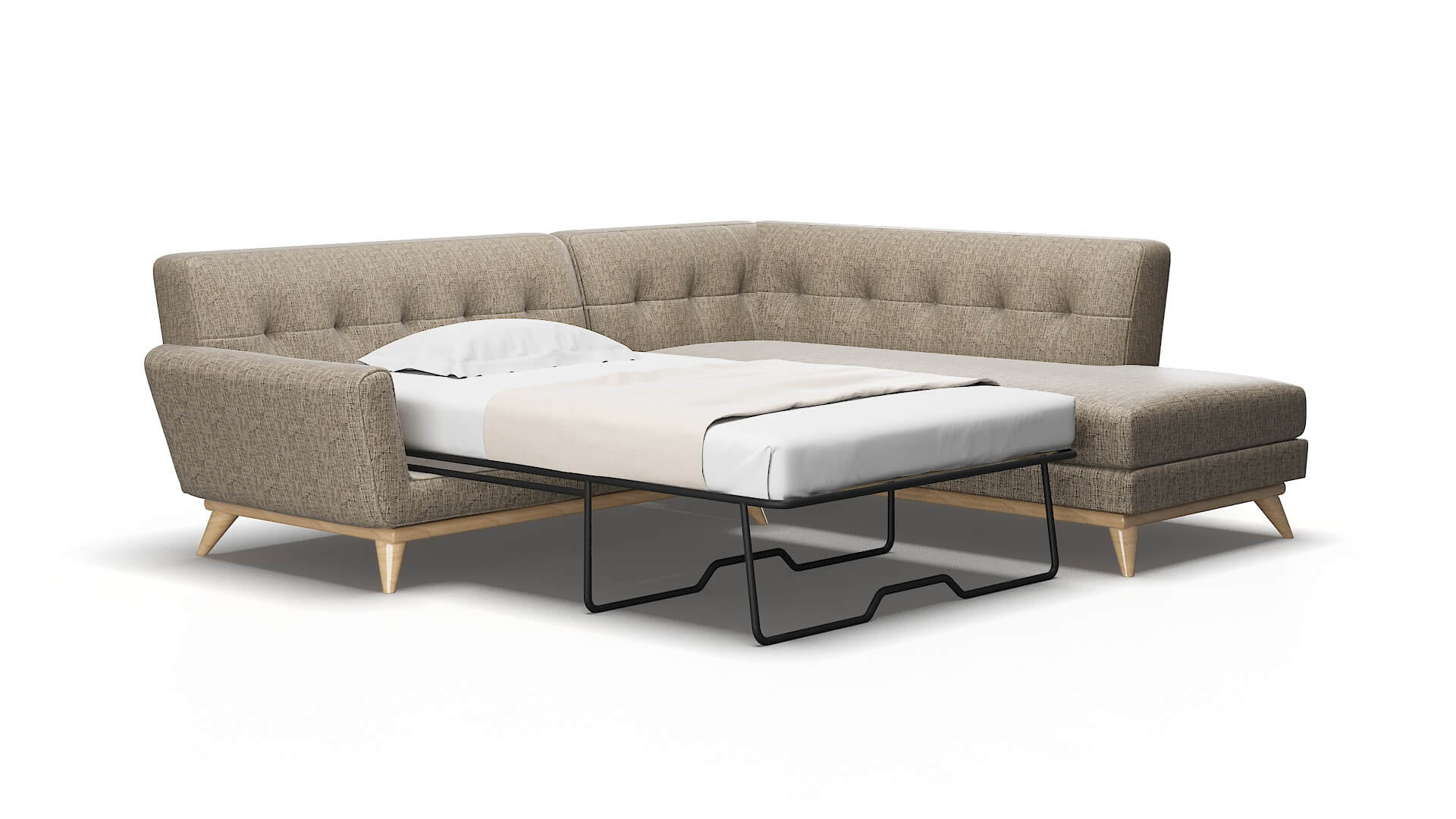 Brussels Solifestyle 51 Panel sleeper Espresso Legs  2