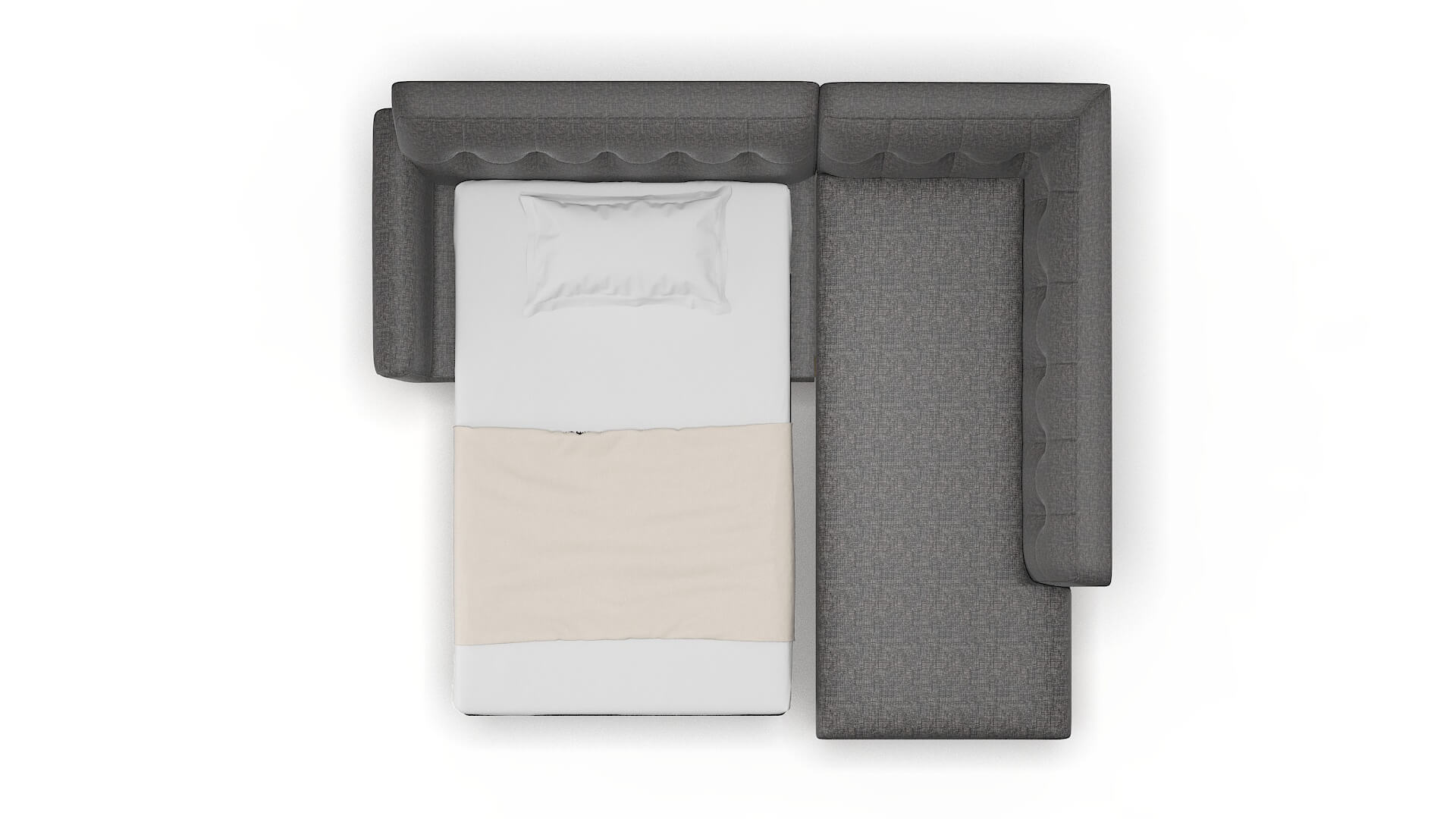 Brussels Sosoftness 51 Panel Sleeper Espresso legs 3