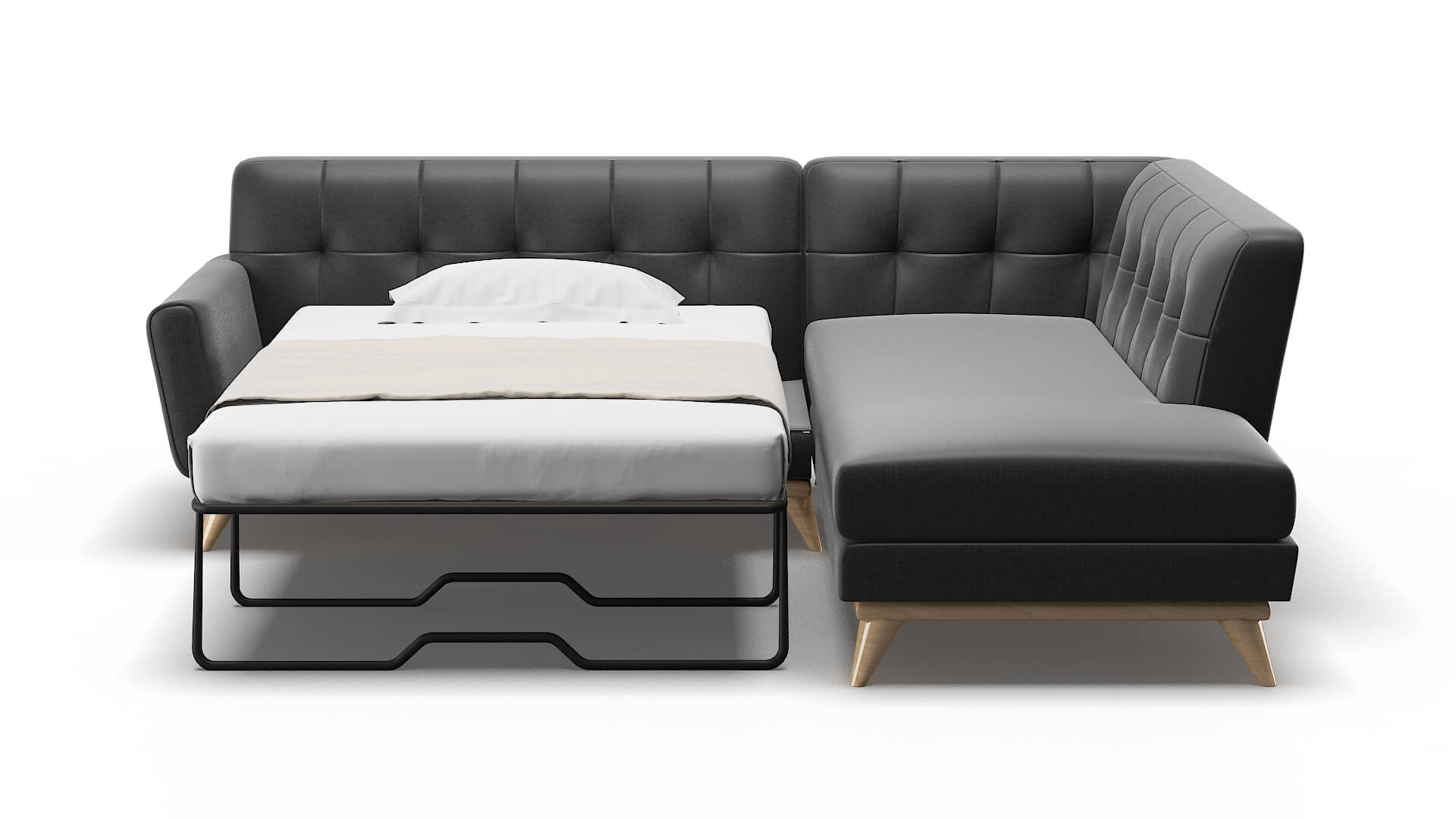 Brussels Sosoftness 54 Panel Sleeper Espresso legs 1