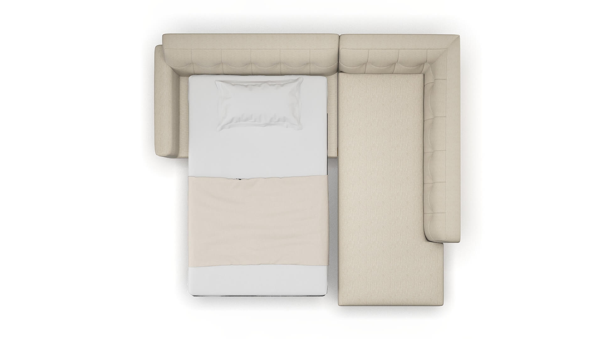 Brussels Sosoftness 72 Panel Sleeper Espresso legs 3