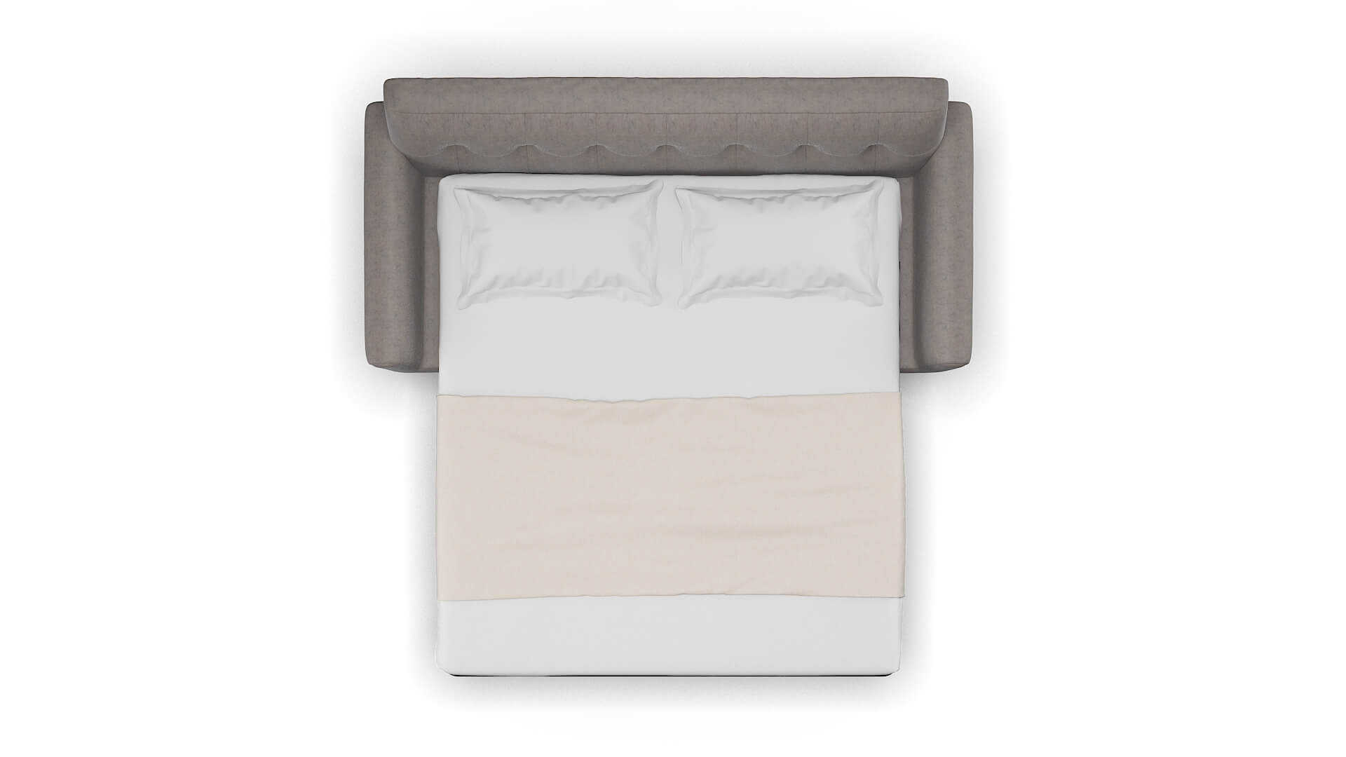 Brussels Suave Slate Sofa Sleeper Espresso legs 3