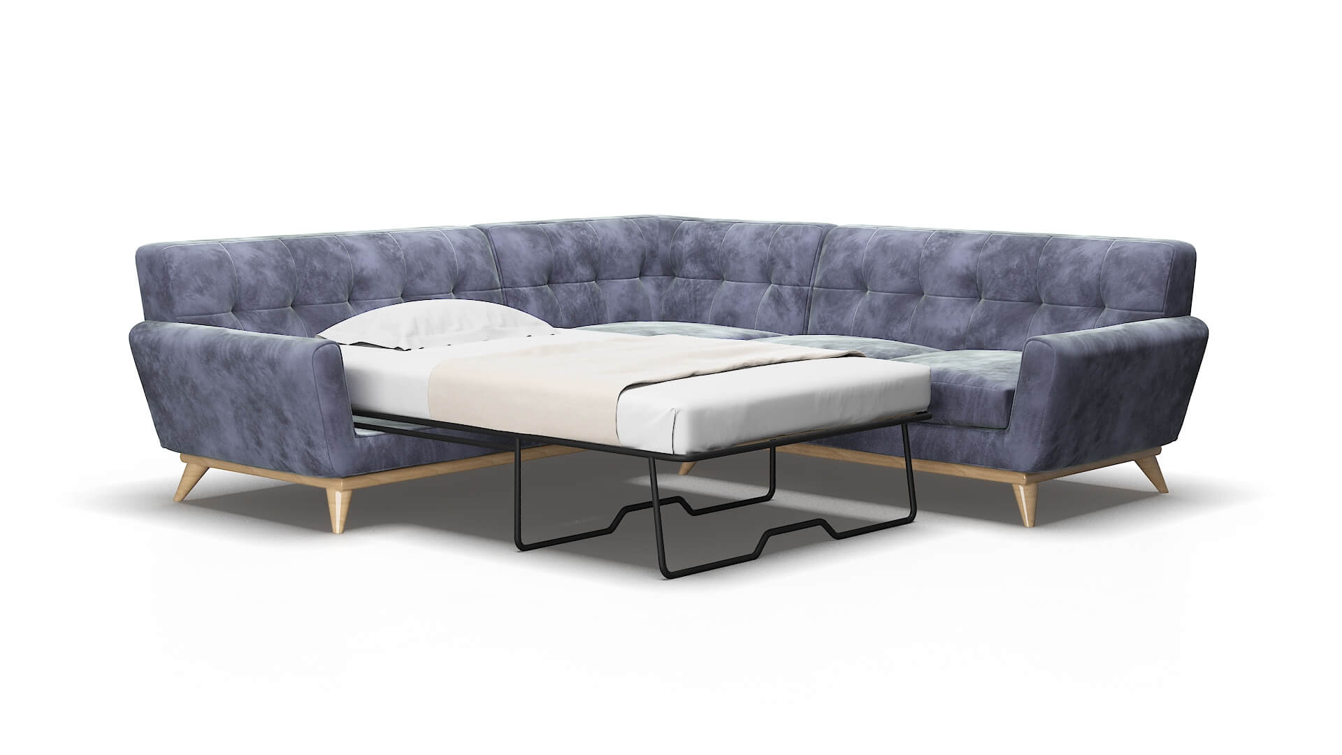 Brussels Terrain dusk Sectional sleeper Espresso Legs  2