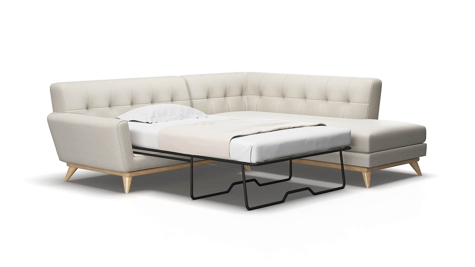 Brussels Terrain natural Panel sleeper Espresso Legs  2