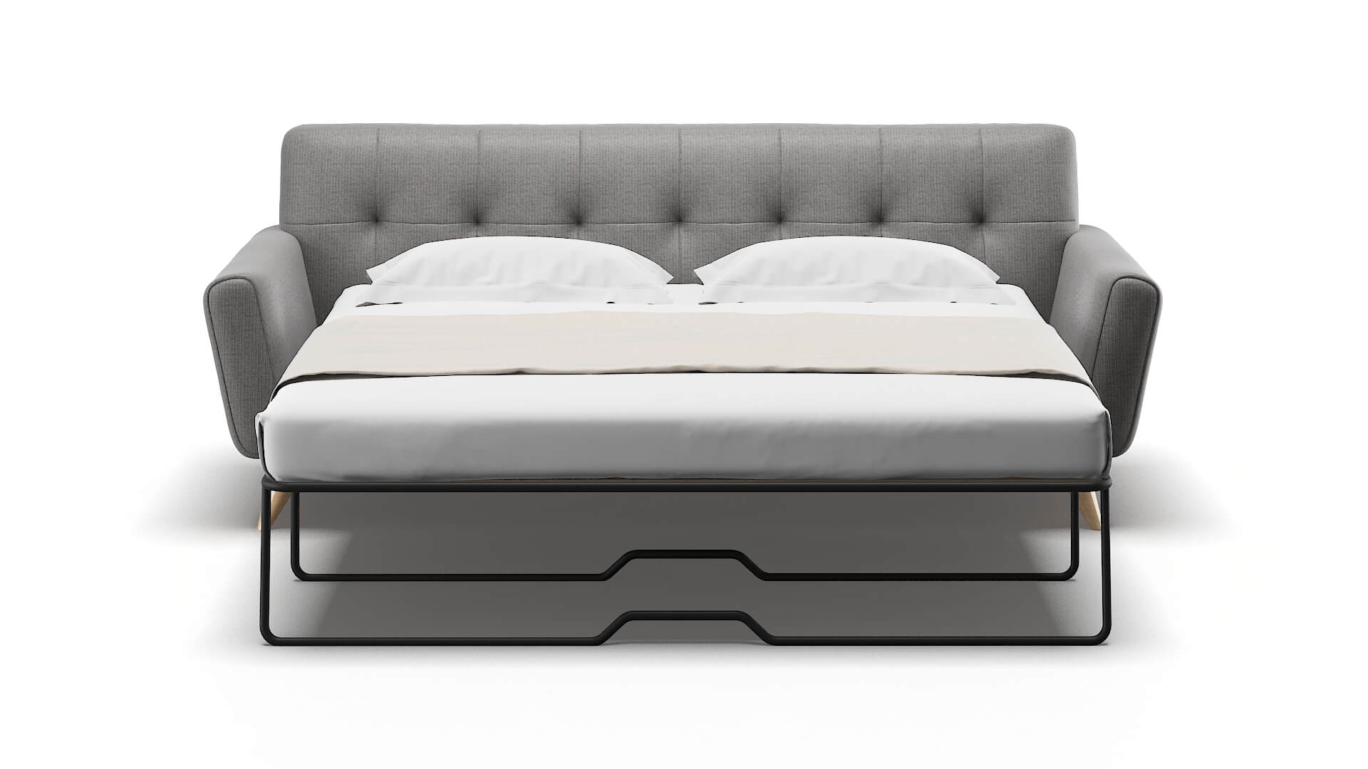 Brussels Terrain Oatmeal Sofa Sleeper Espresso legs 1