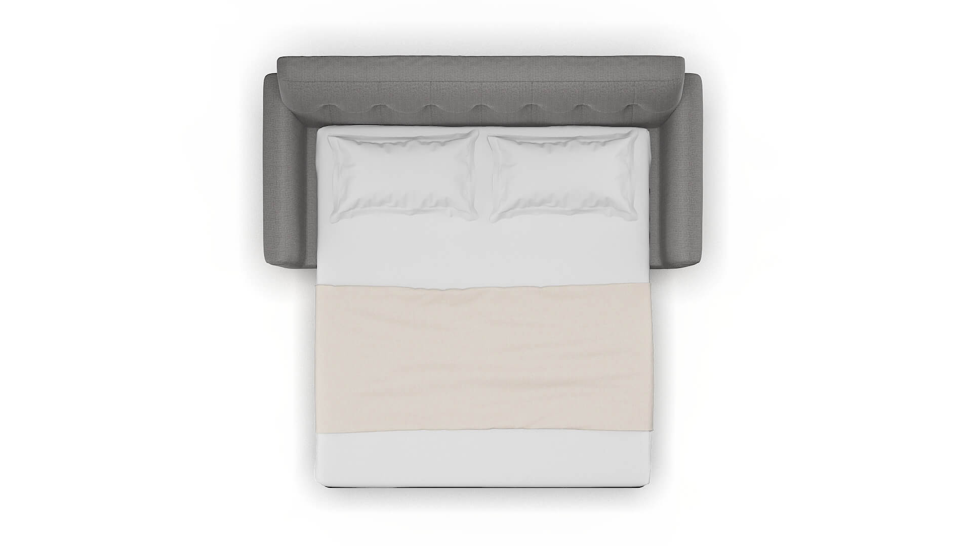 Brussels Terrain Oatmeal Sofa Sleeper Espresso legs 3