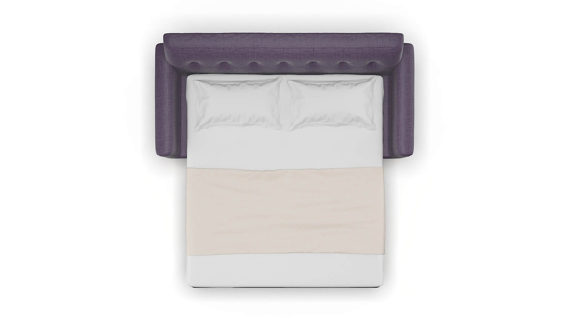 Brussels Tess Blackberry Sofa Sleeper Espresso legs 3