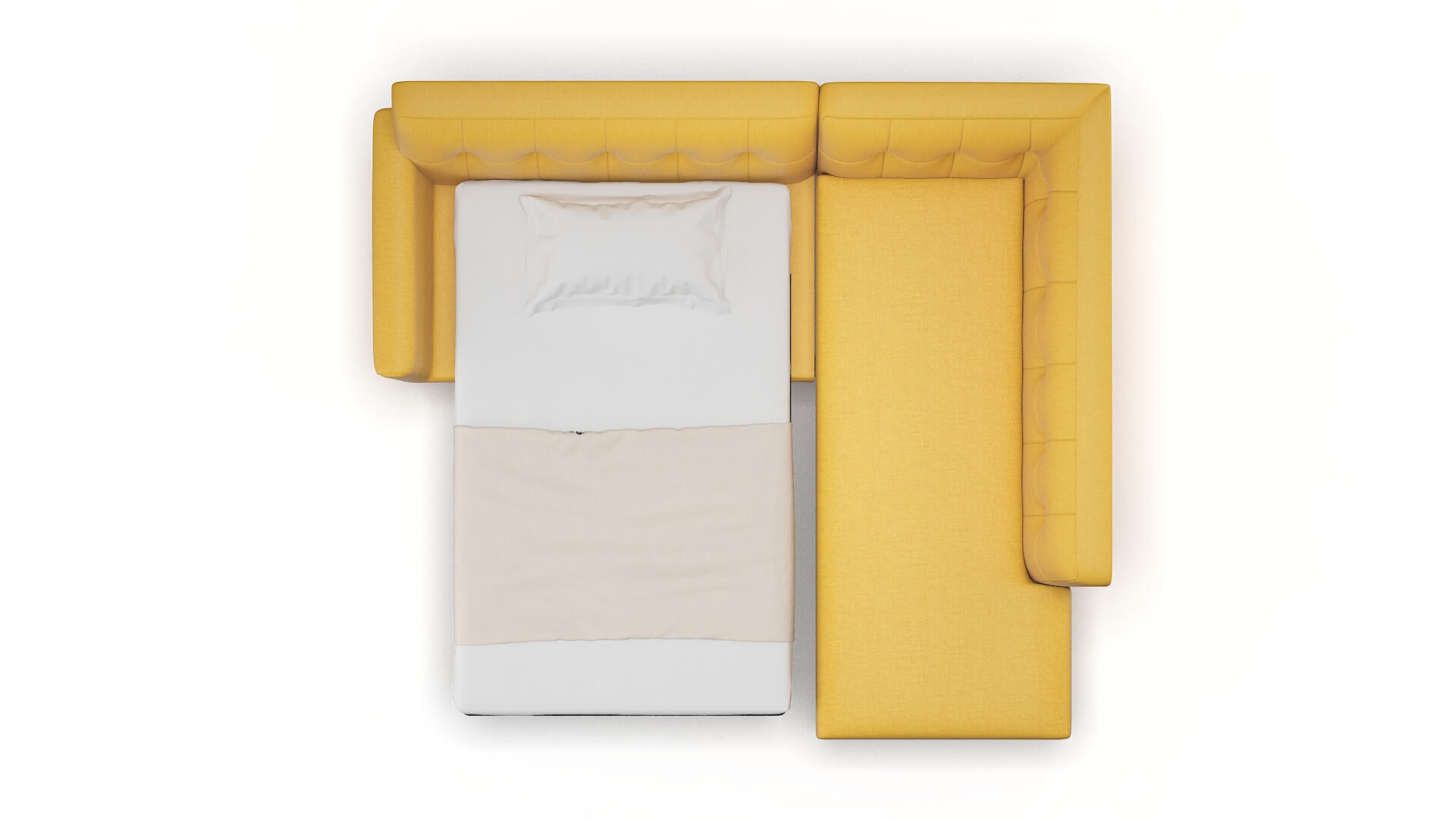 Brussels Tess Turmeric Panel Sleeper Espresso legs 3