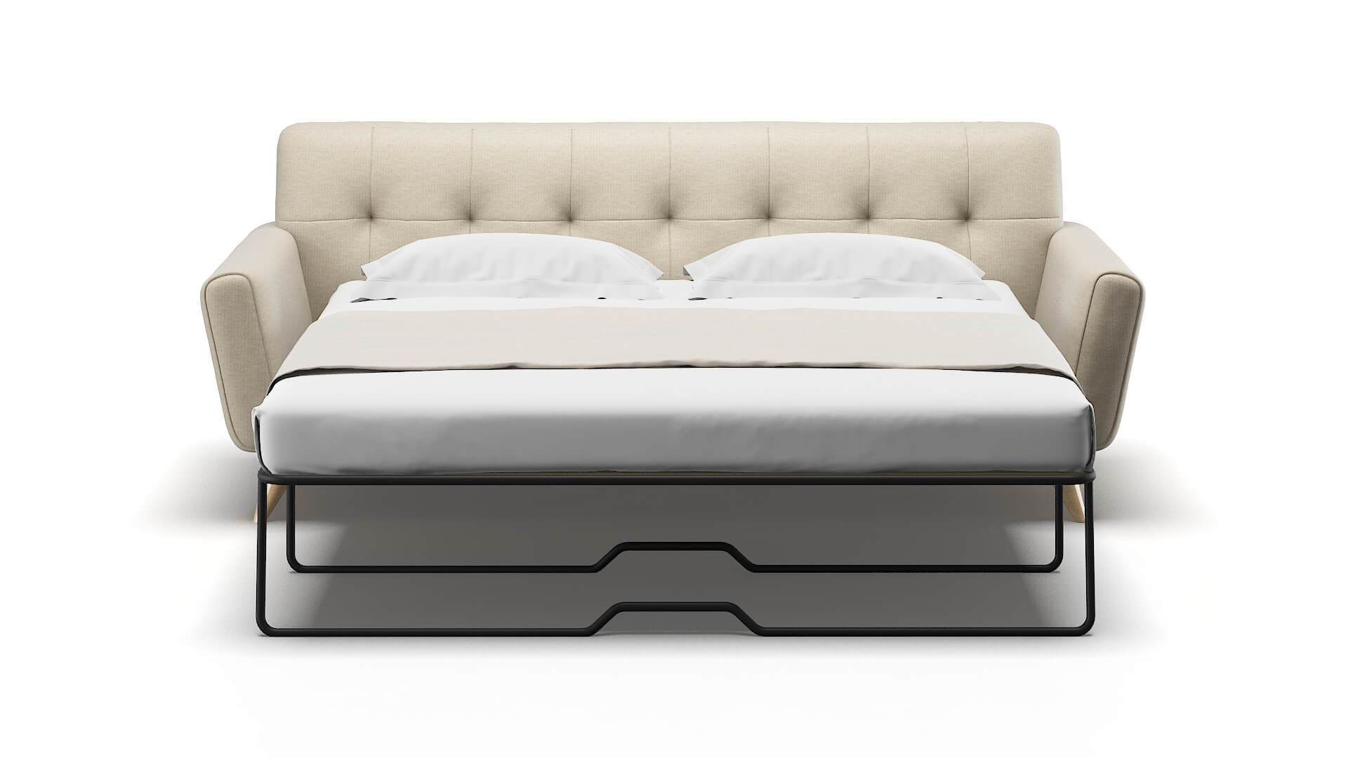 Brussels Urban_d Silver Sofa Sleeper Espresso legs 1