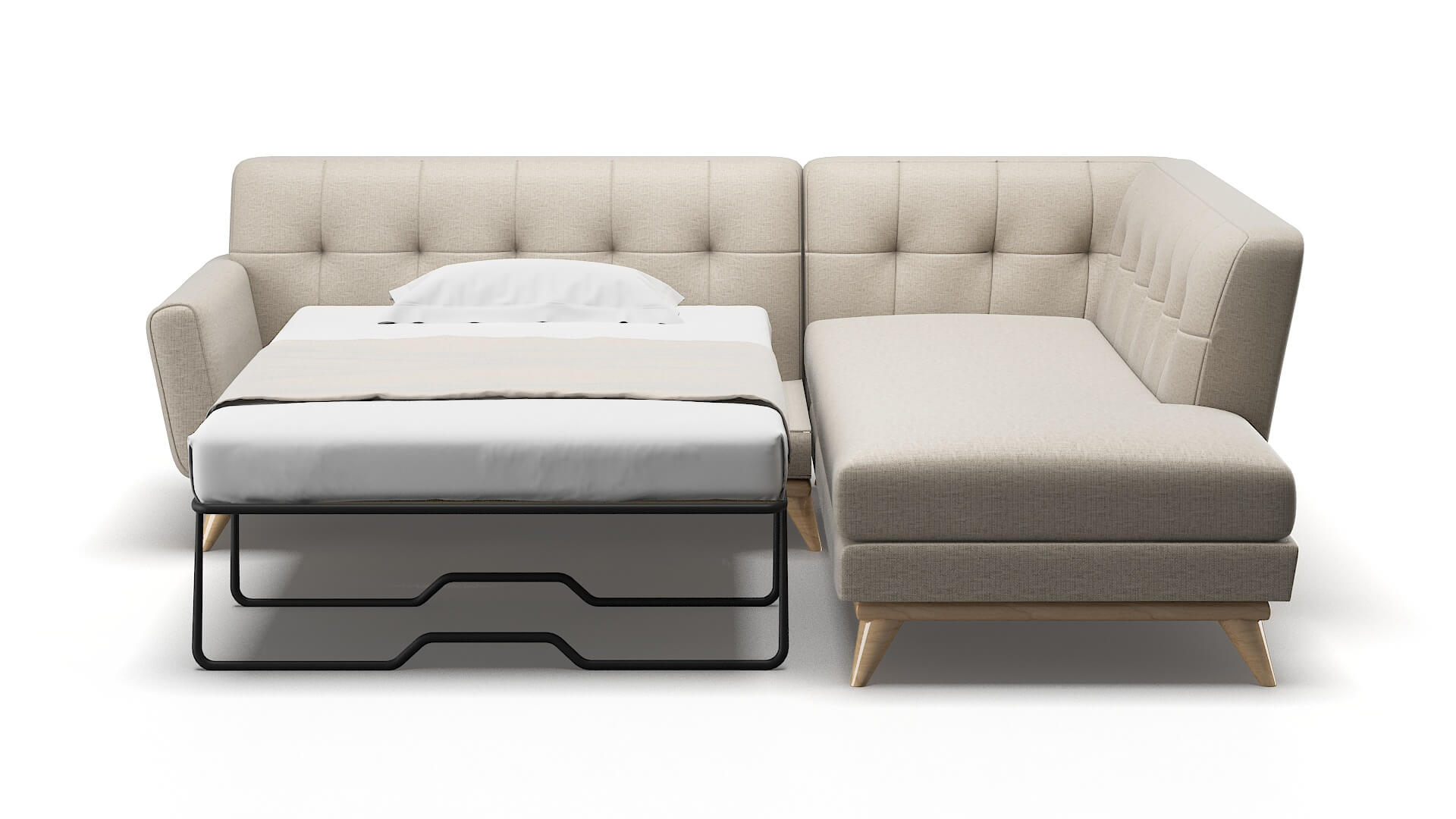 Brussels Urban_d Steel Panel Sleeper Espresso legs 1