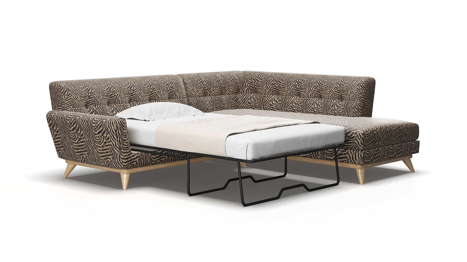 Brussels Zambia coffee Panel sleeper Espresso Legs  2