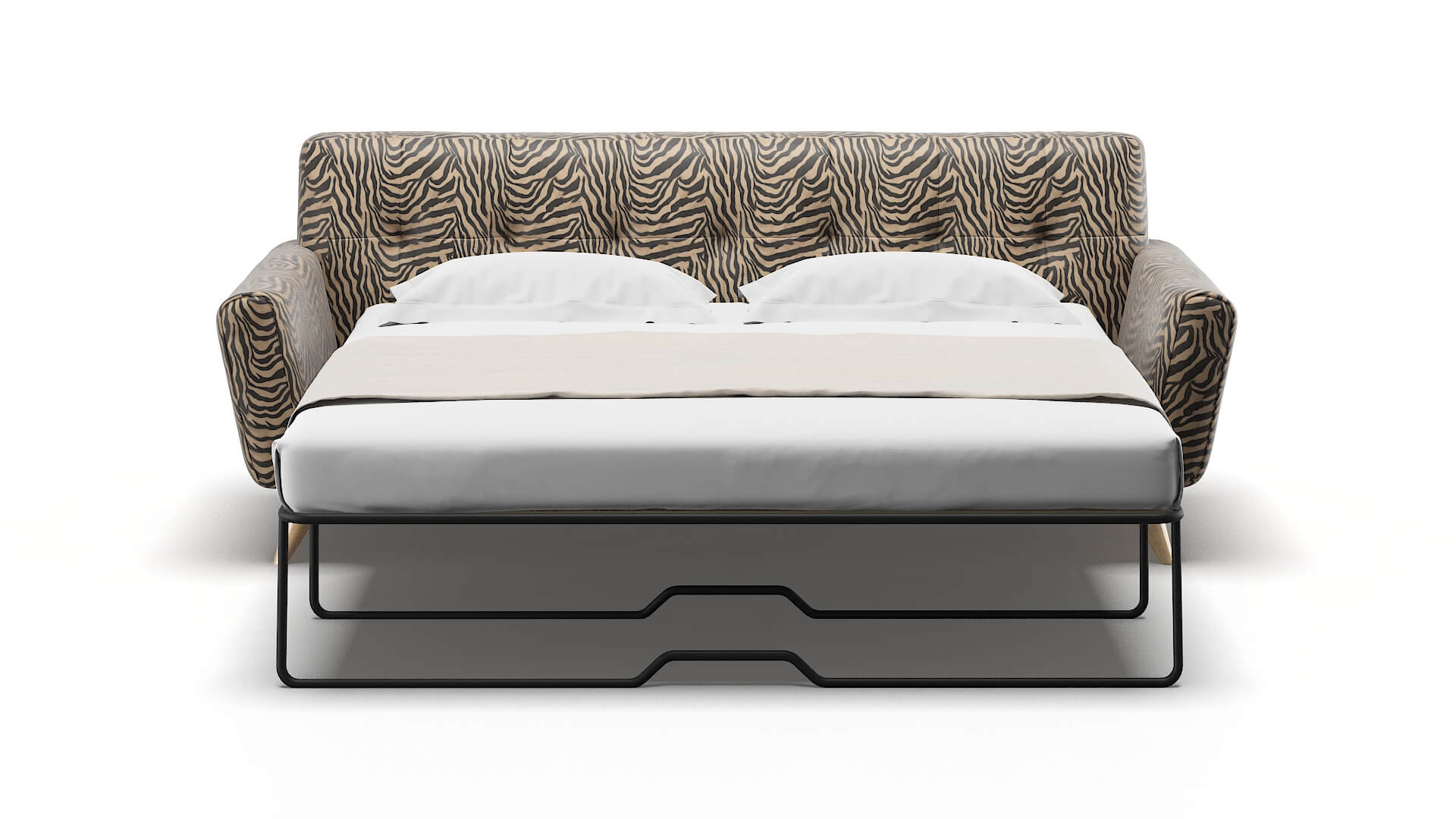 Brussels Zambia Coffee Sofa Sleeper Espresso legs 1