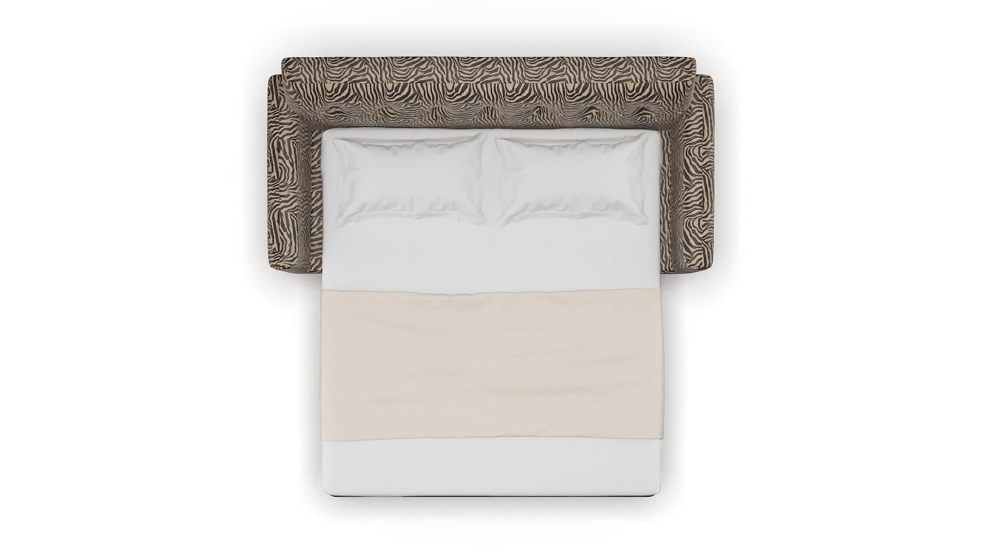 Brussels Zambia Coffee Sofa Sleeper Espresso legs 3