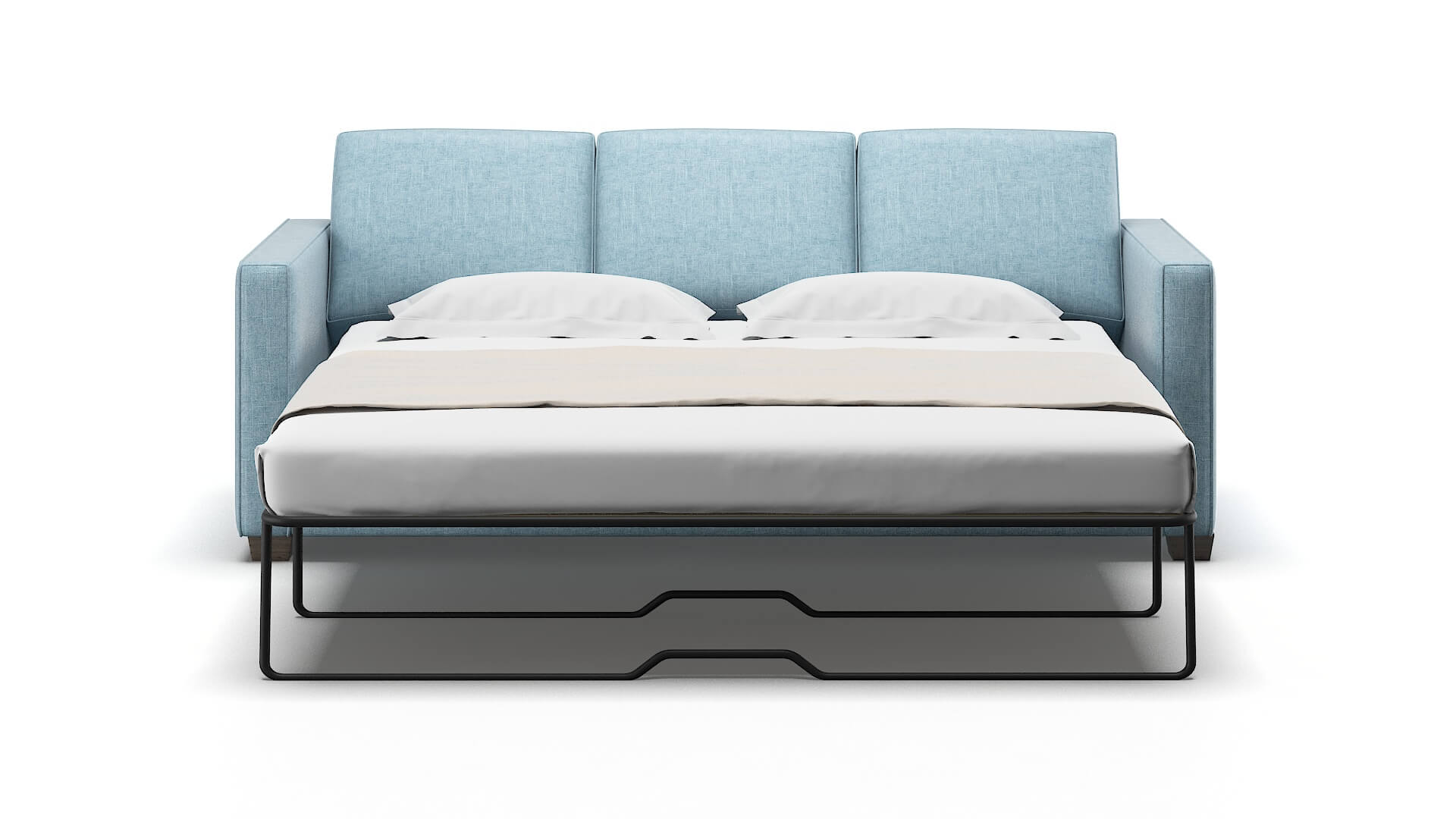 Calgary Atlas Turquoise Sofa Sleeper Espresso legs 1