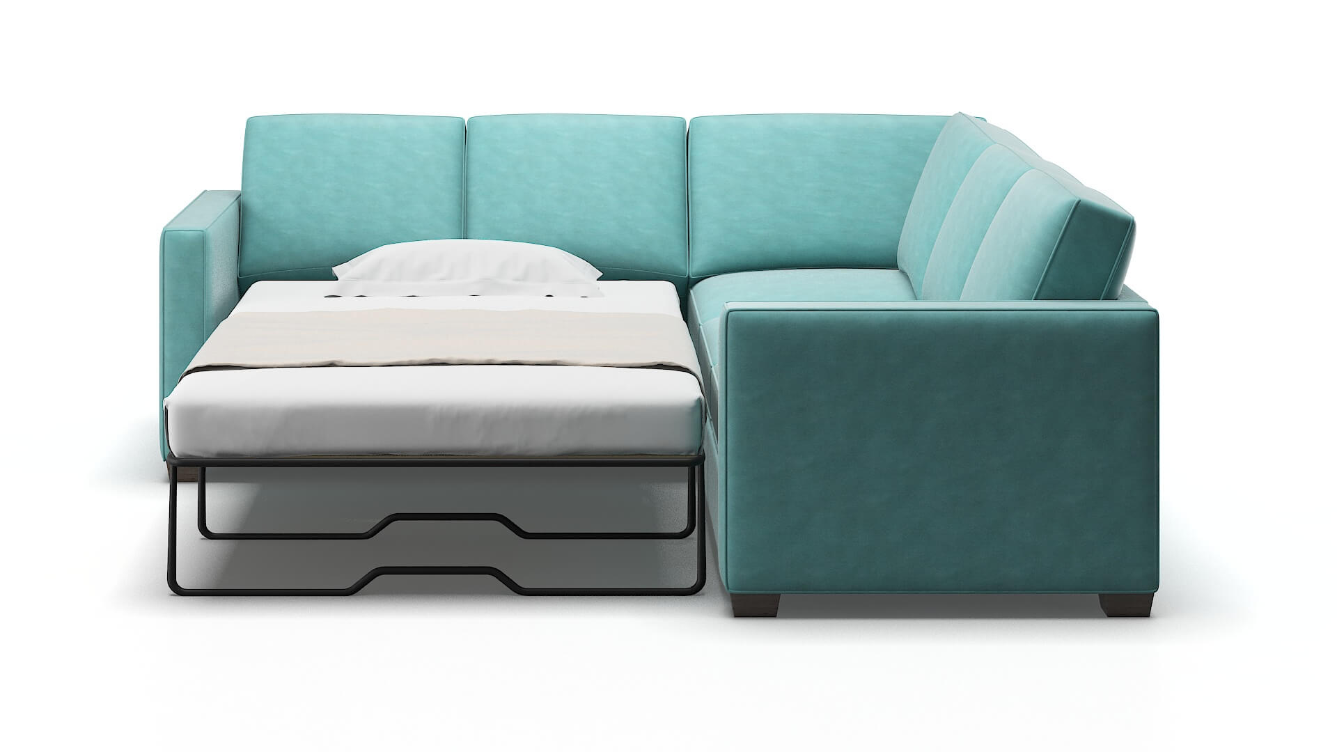 Calgary Avalon_hp Aqua Sectional Sleeper Espresso legs 1
